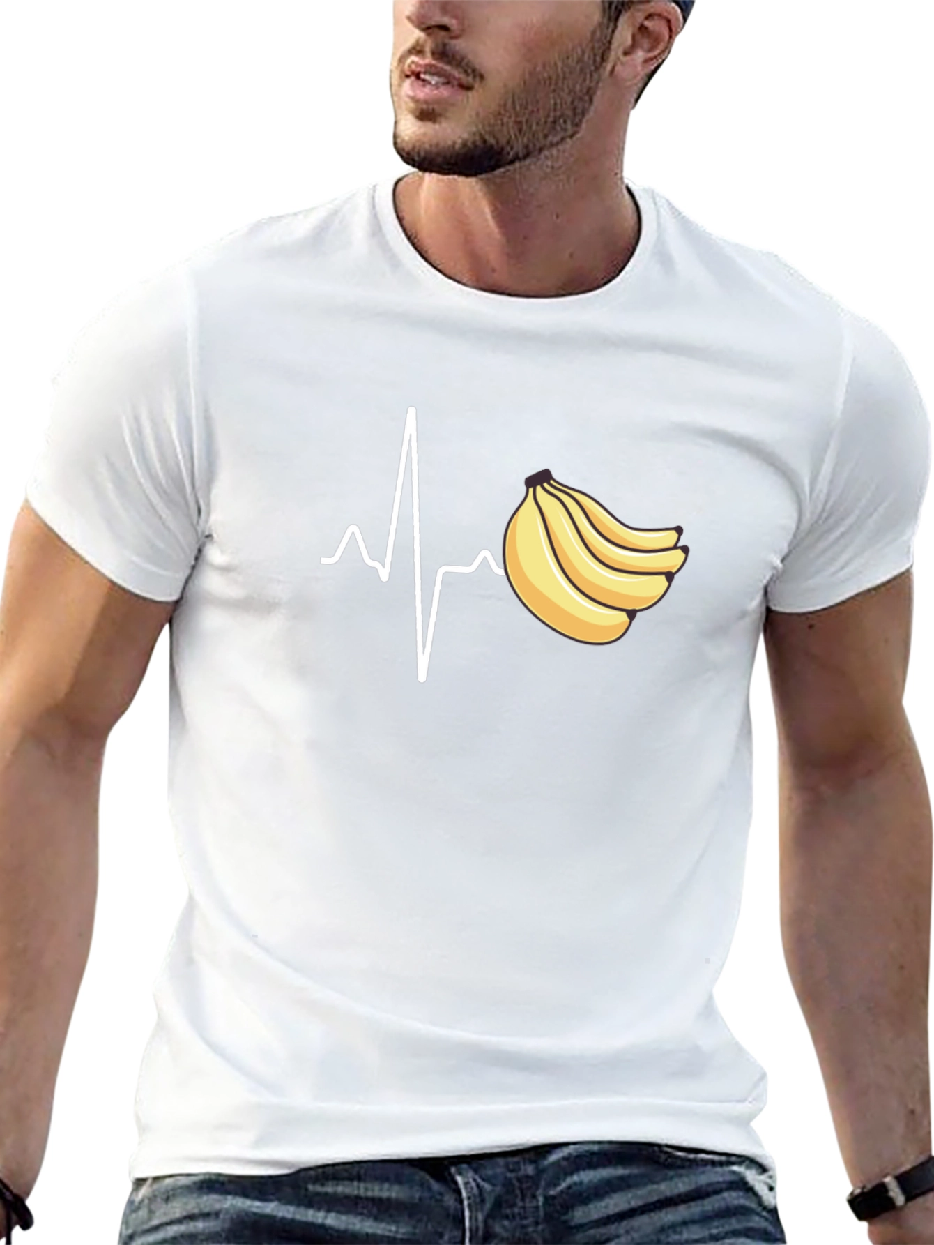 Banana Heartbeat Graphic Tee - Unisex