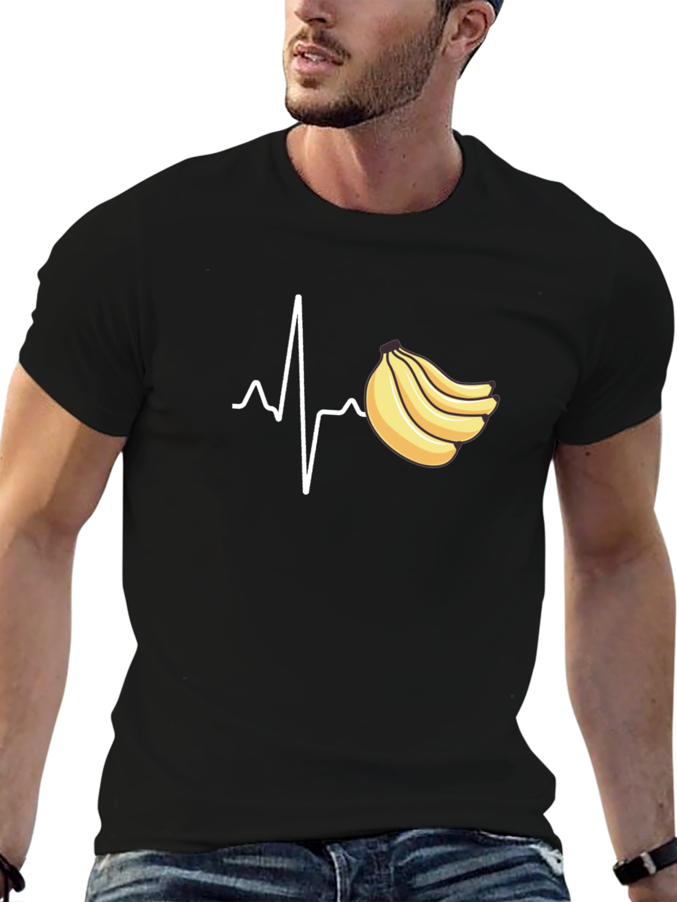 Banana Heartbeat Graphic Tee - Unisex