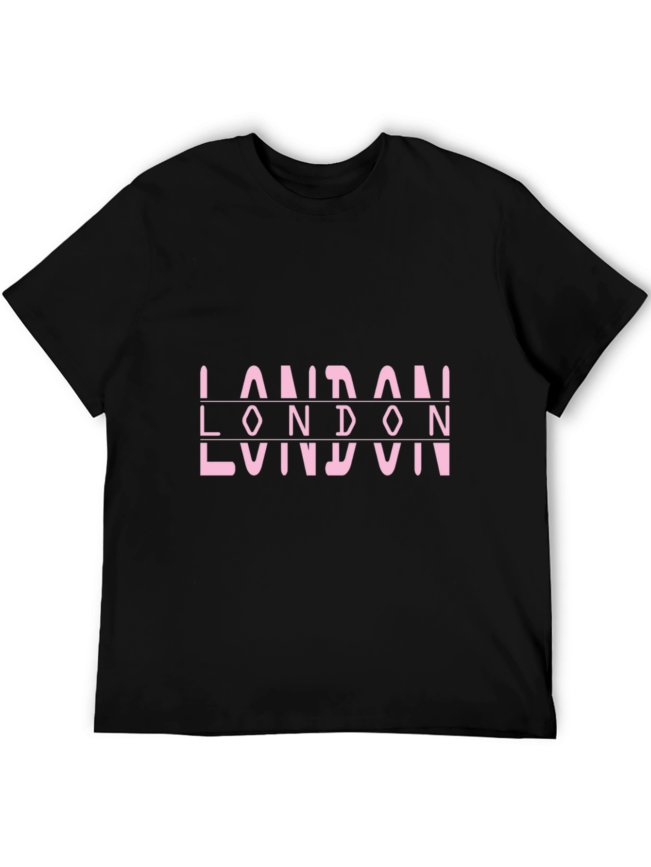 London Graphic Print Tee - Black