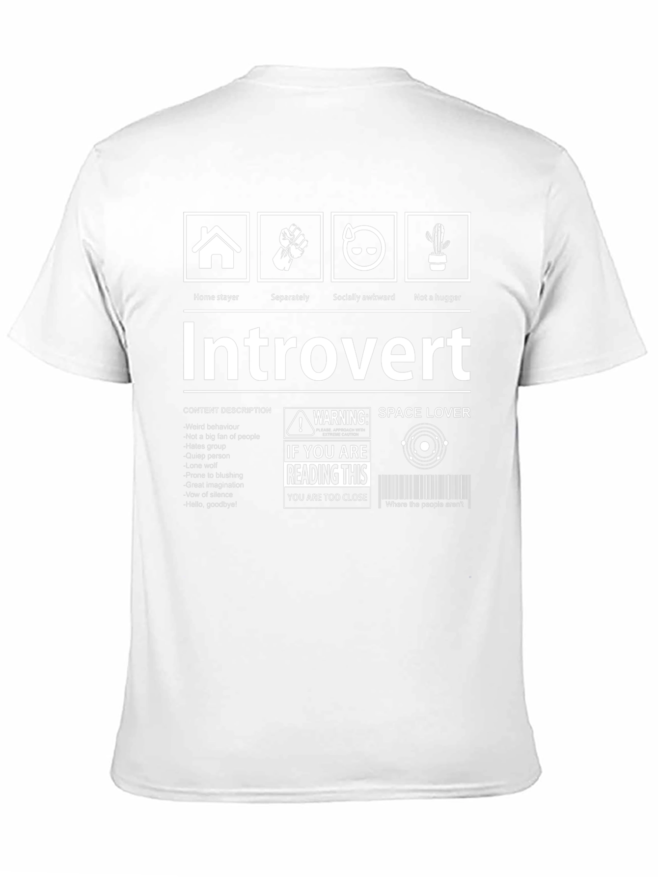 Introvert Space Lover Graphic T-Shirt