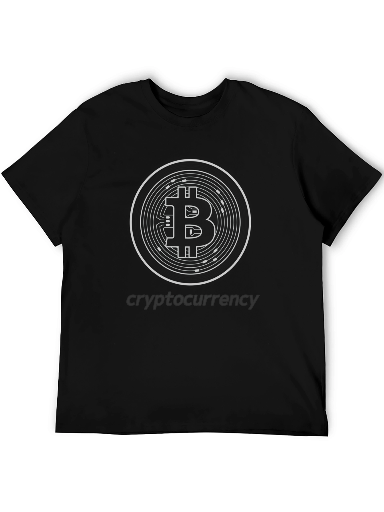 Bitcoin Cryptocurrency Black T-Shirt