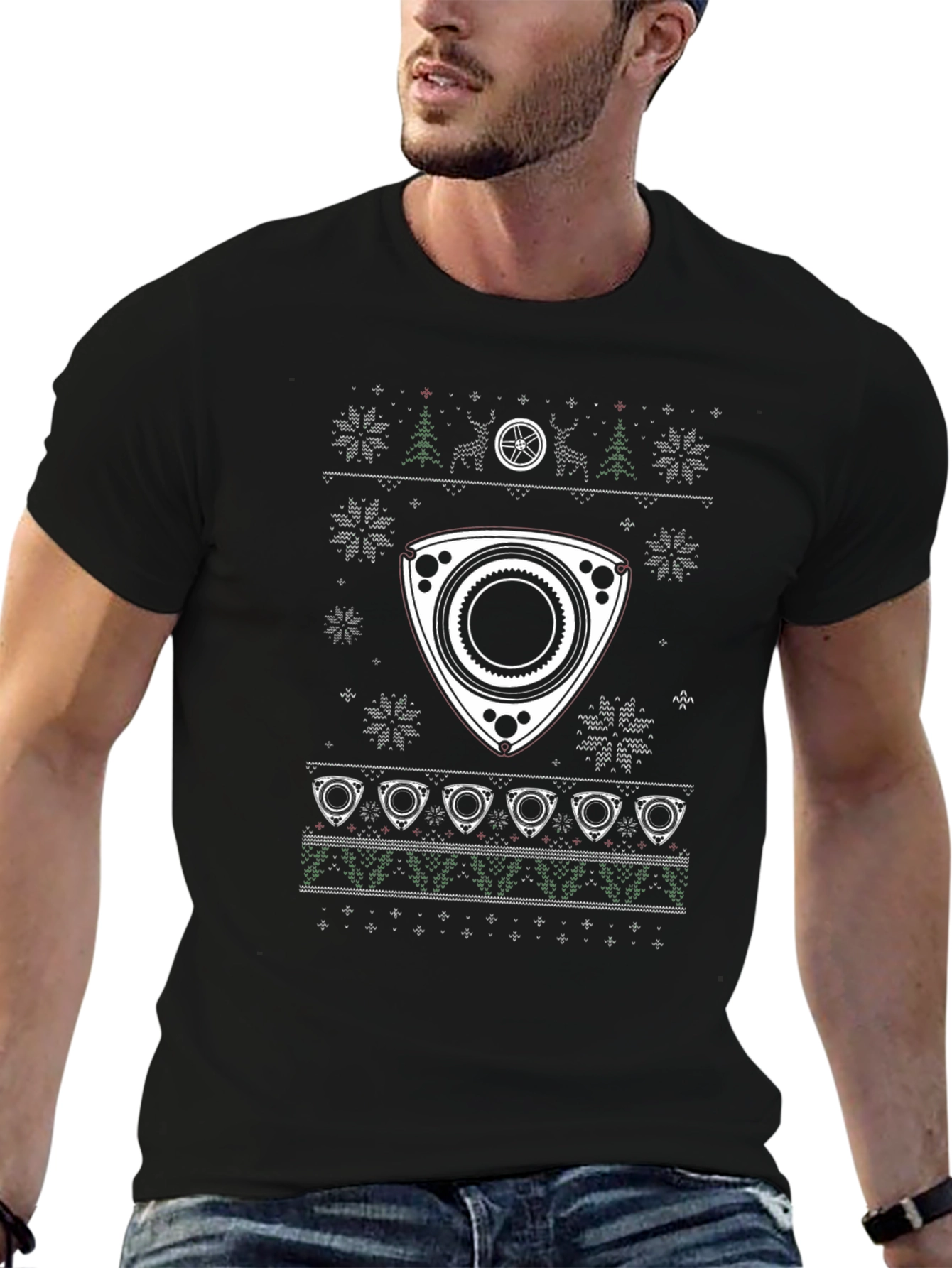 Rotary Engine Christmas Sweater T-Shirt