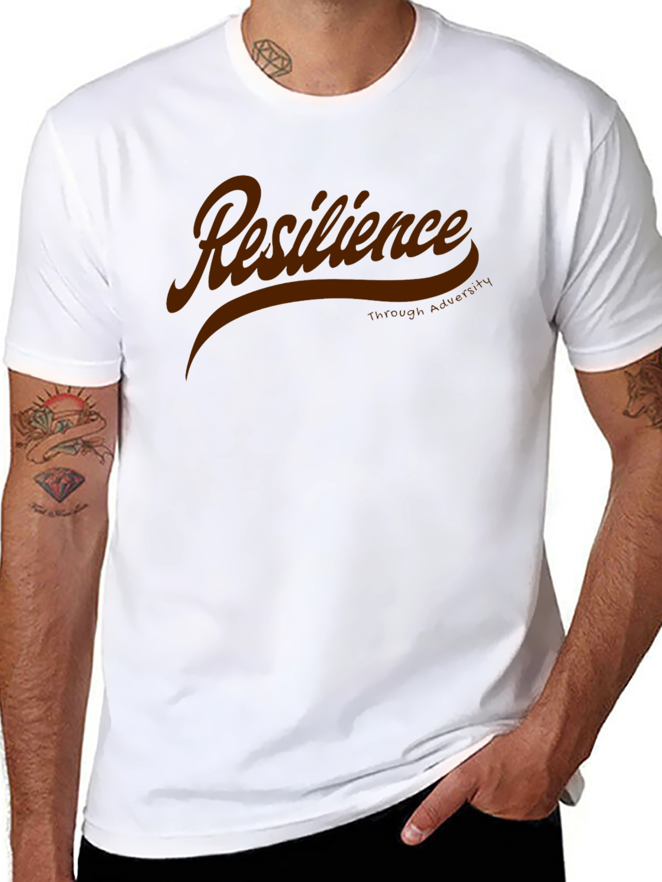 Resilience T-Shirt - Through Adversity - Black