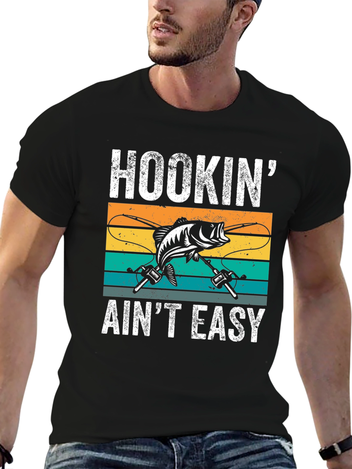 Hookin Aint Easy Fishing T-Shirt