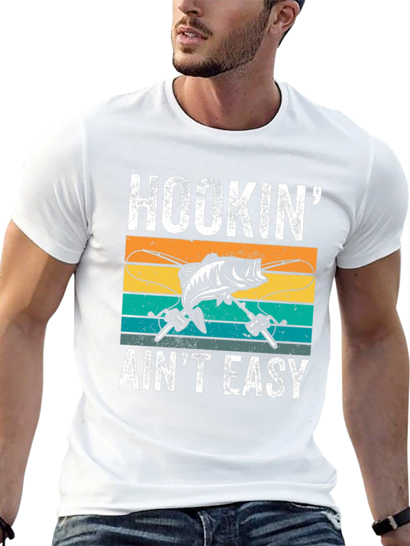Hookin Aint Easy Fishing T-Shirt