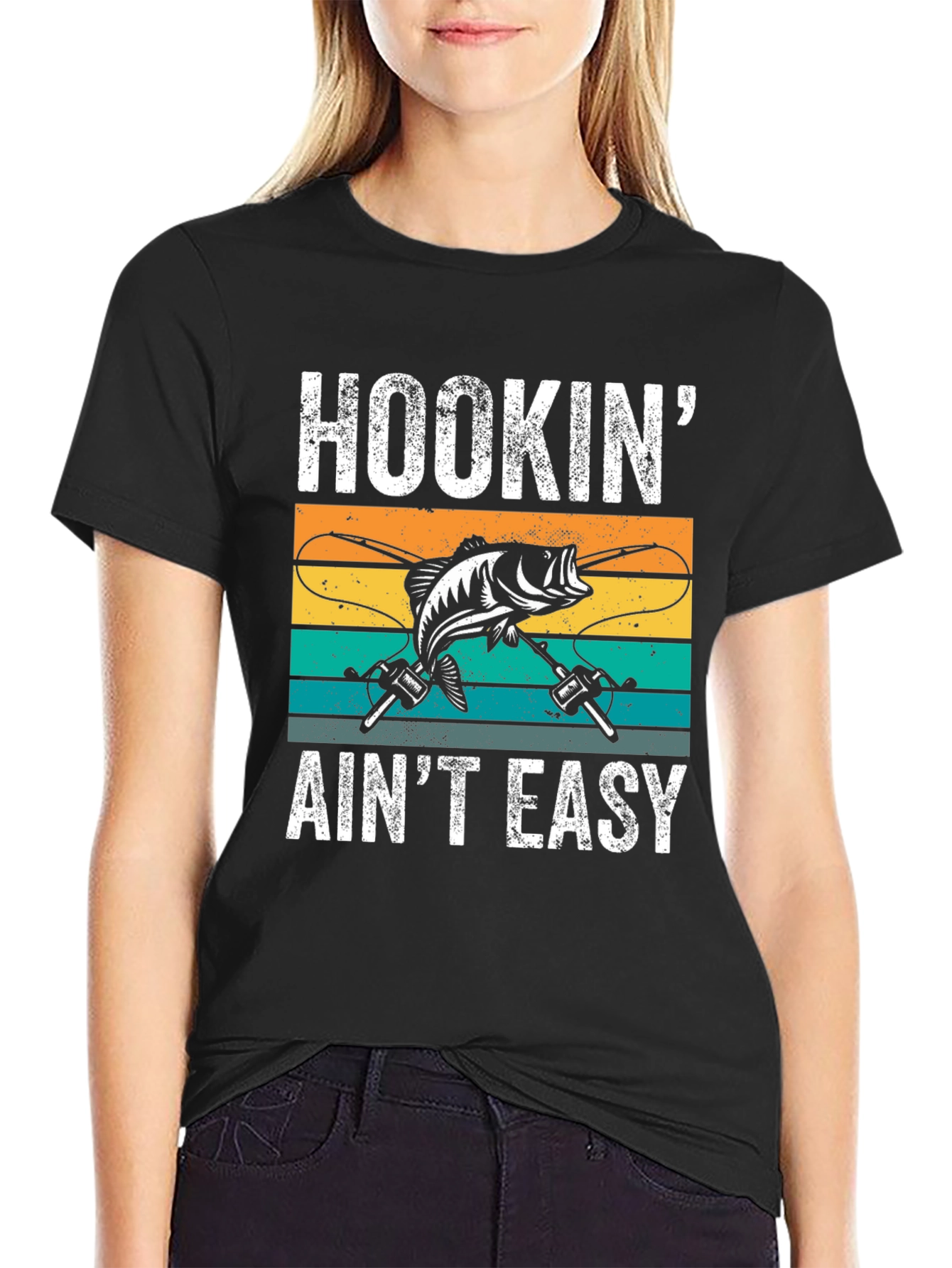 Hookin Aint Easy Fishing T-Shirt