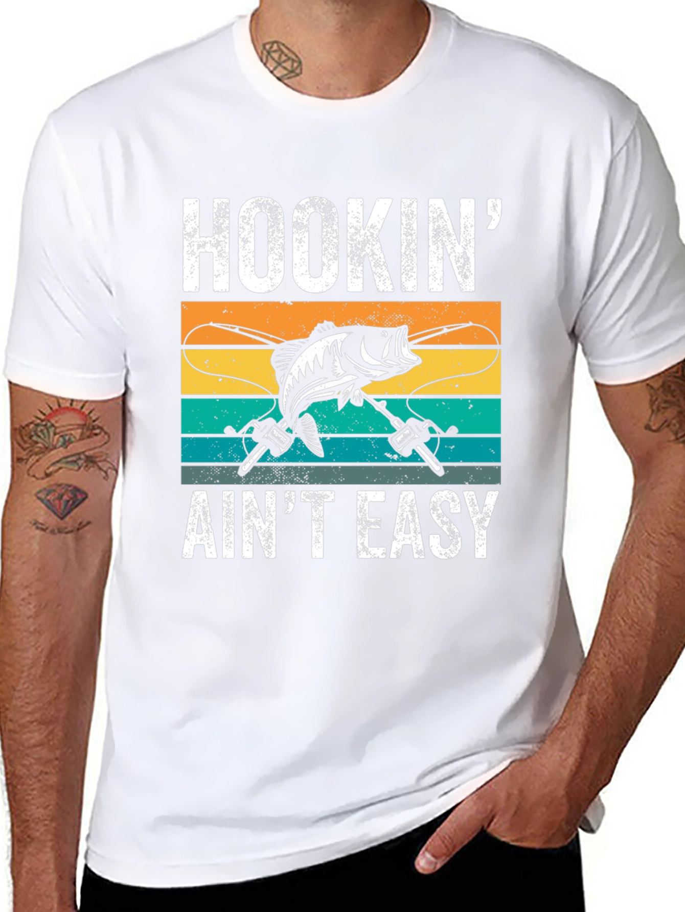 Hookin Aint Easy Fishing T-Shirt