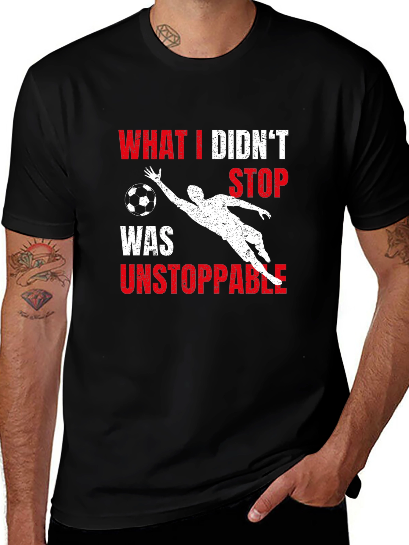 Unstoppable Goalie Graphic T-Shirt - Soccer Fan Apparel