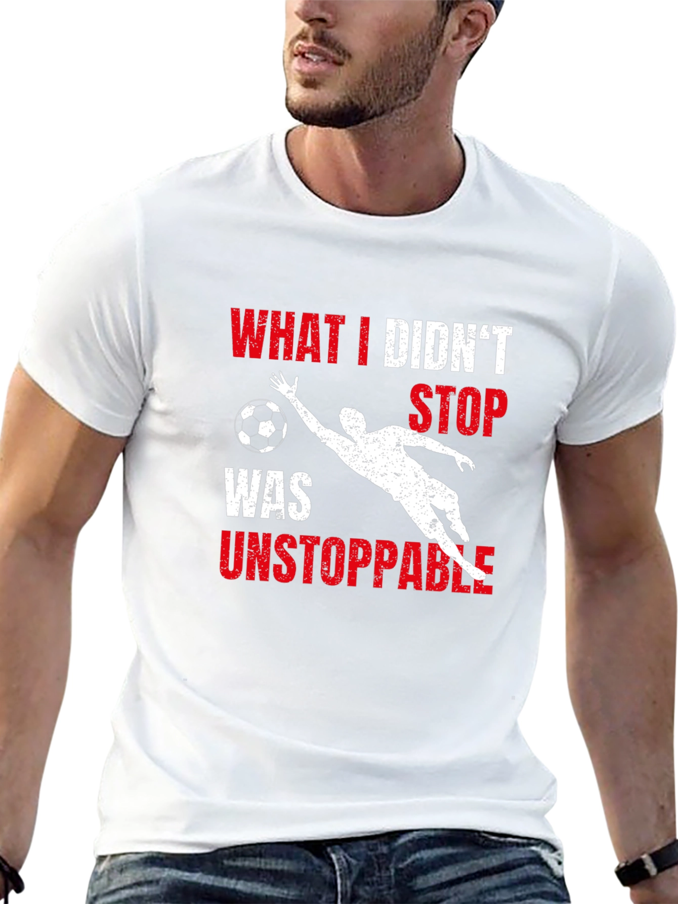 Unstoppable Goalie Graphic T-Shirt - Soccer Fan Apparel