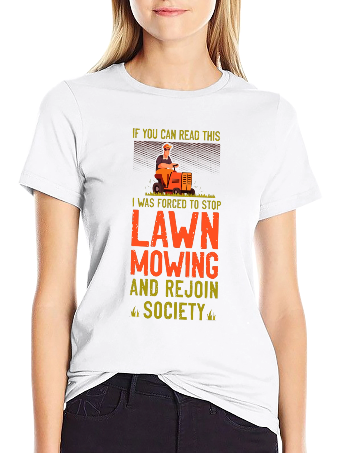 Funny Lawn Mowing T-Shirt