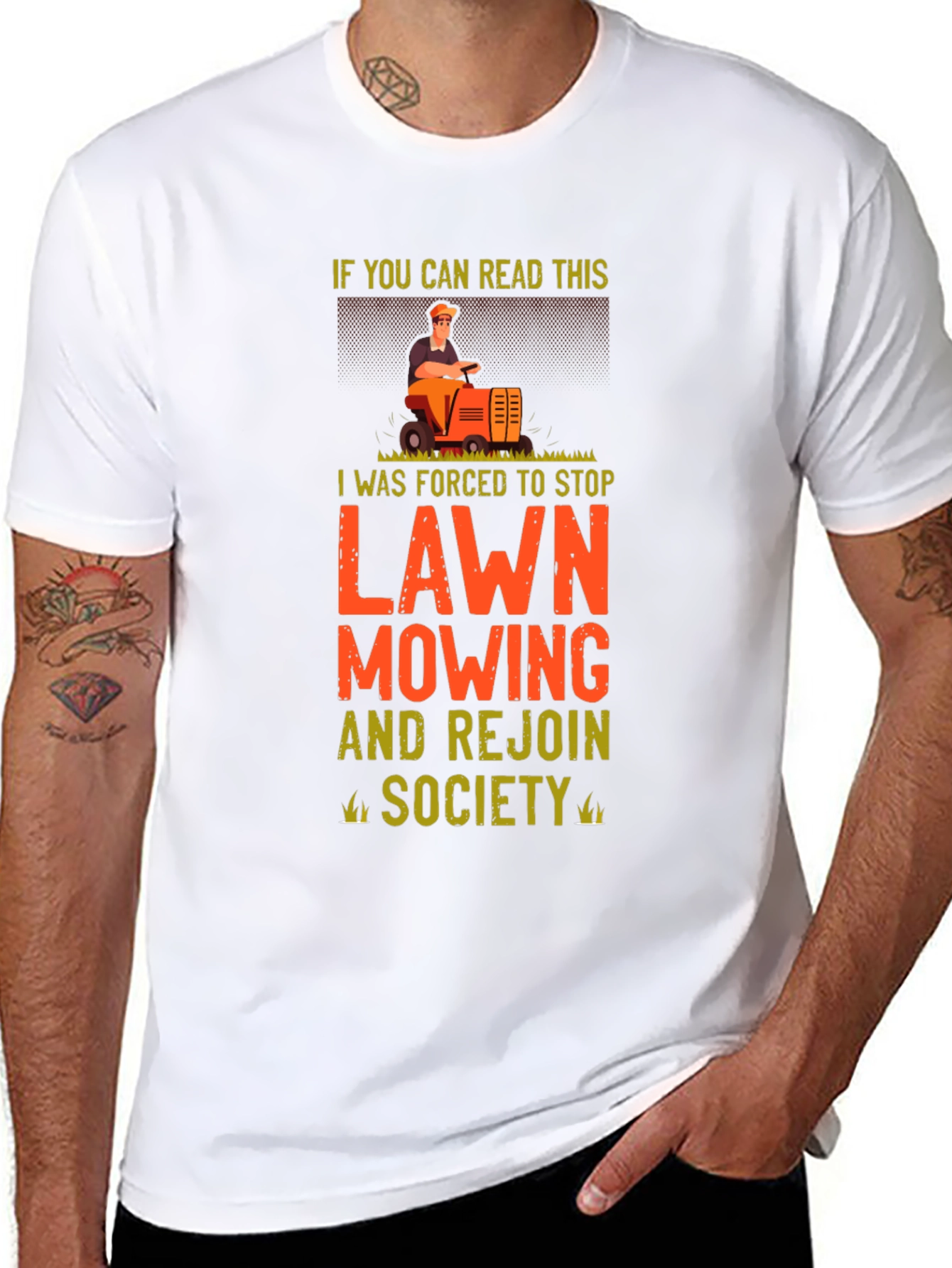 Funny Lawn Mowing T-Shirt