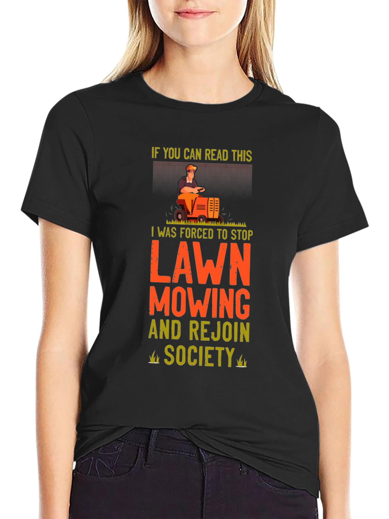 Funny Lawn Mowing T-Shirt