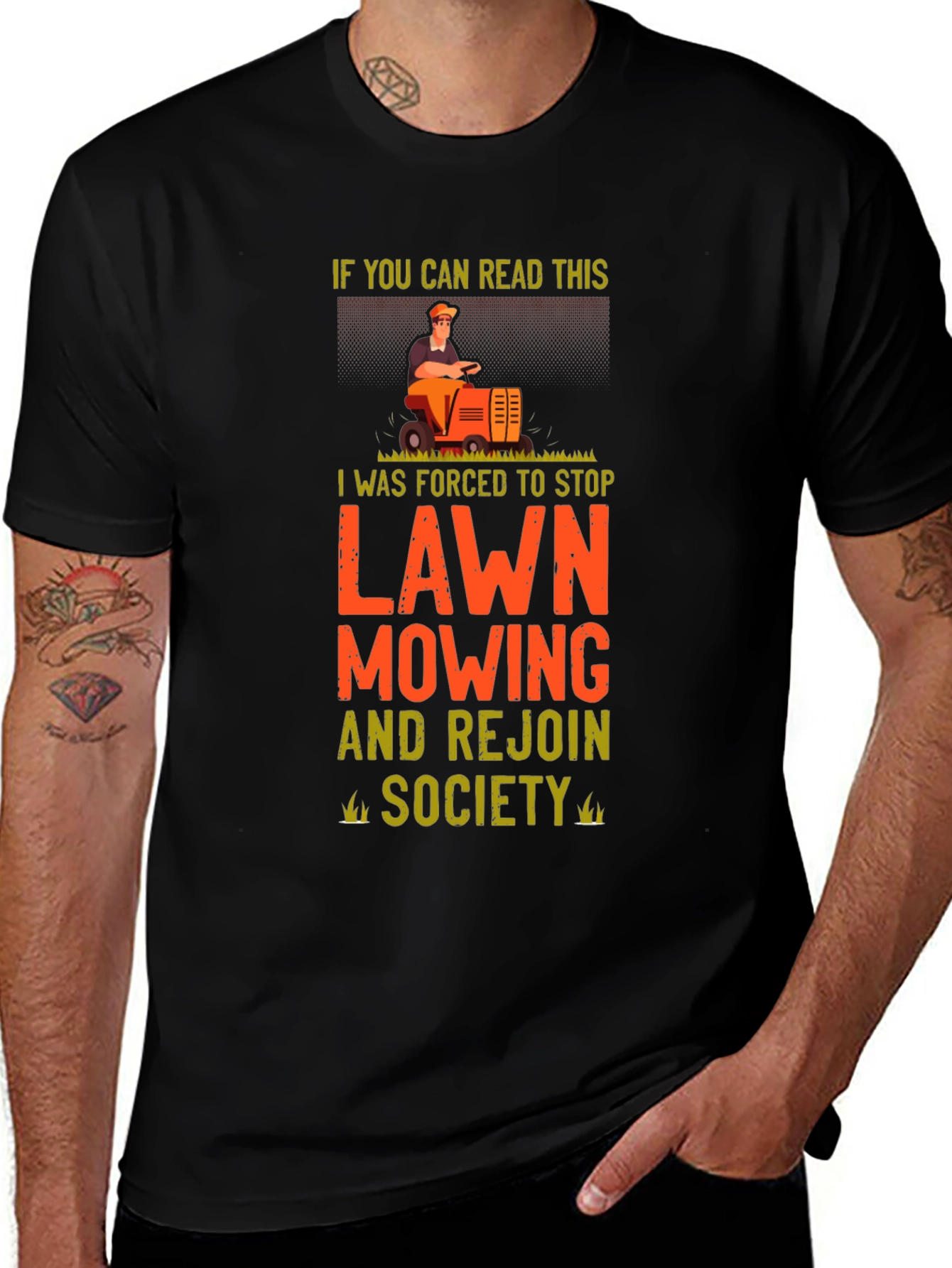 Funny Lawn Mowing T-Shirt