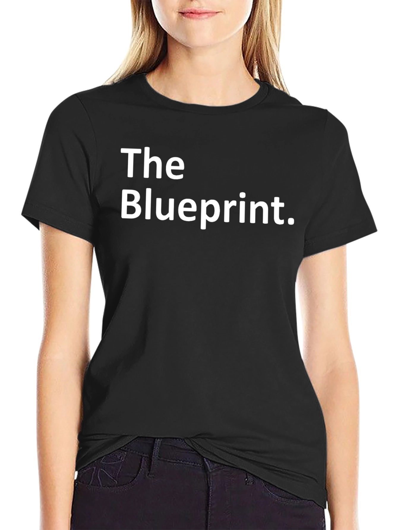 The Blueprint Tee - Stylish Black Graphic T-Shirt