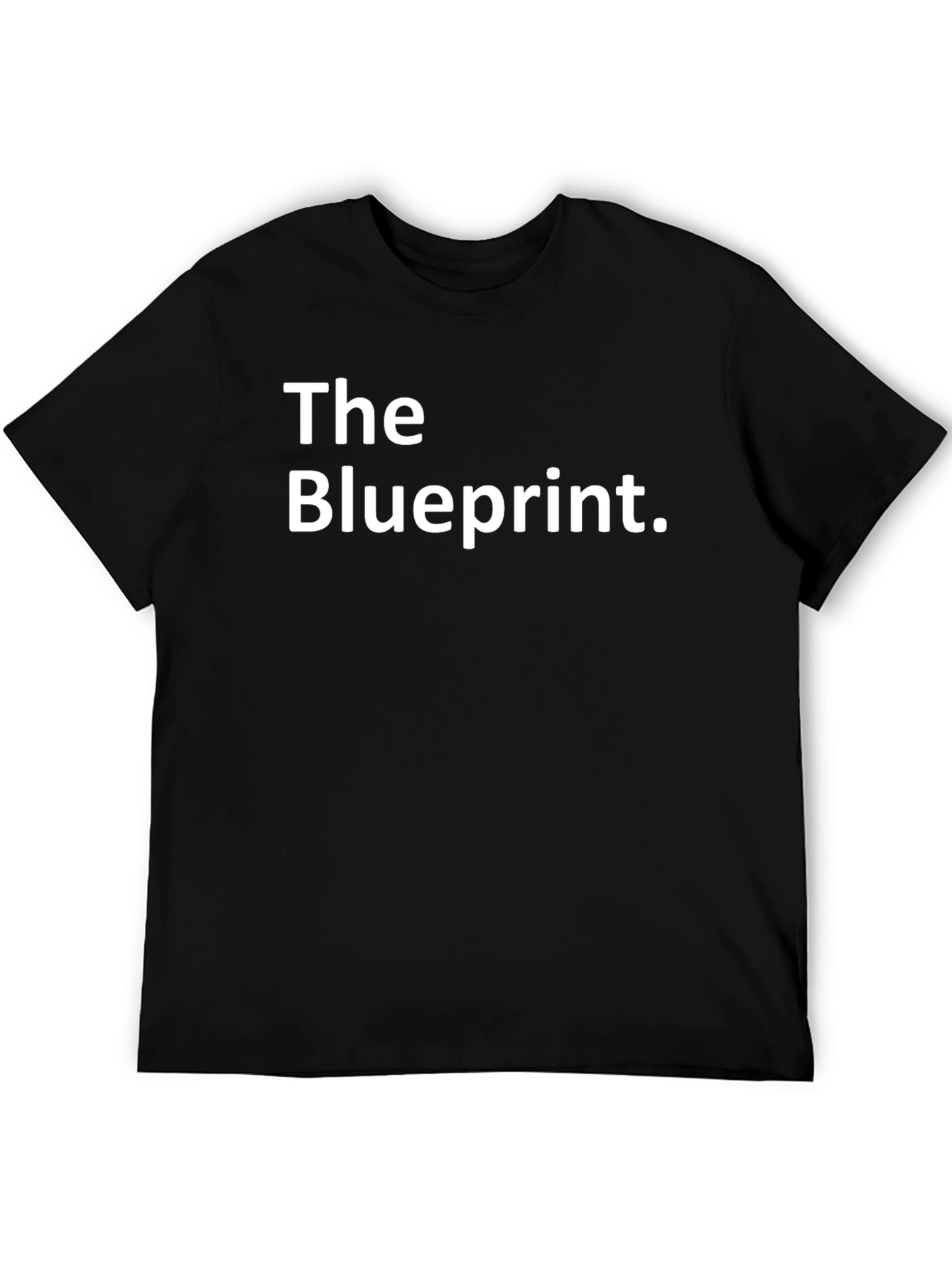 The Blueprint Tee - Stylish Black Graphic T-Shirt