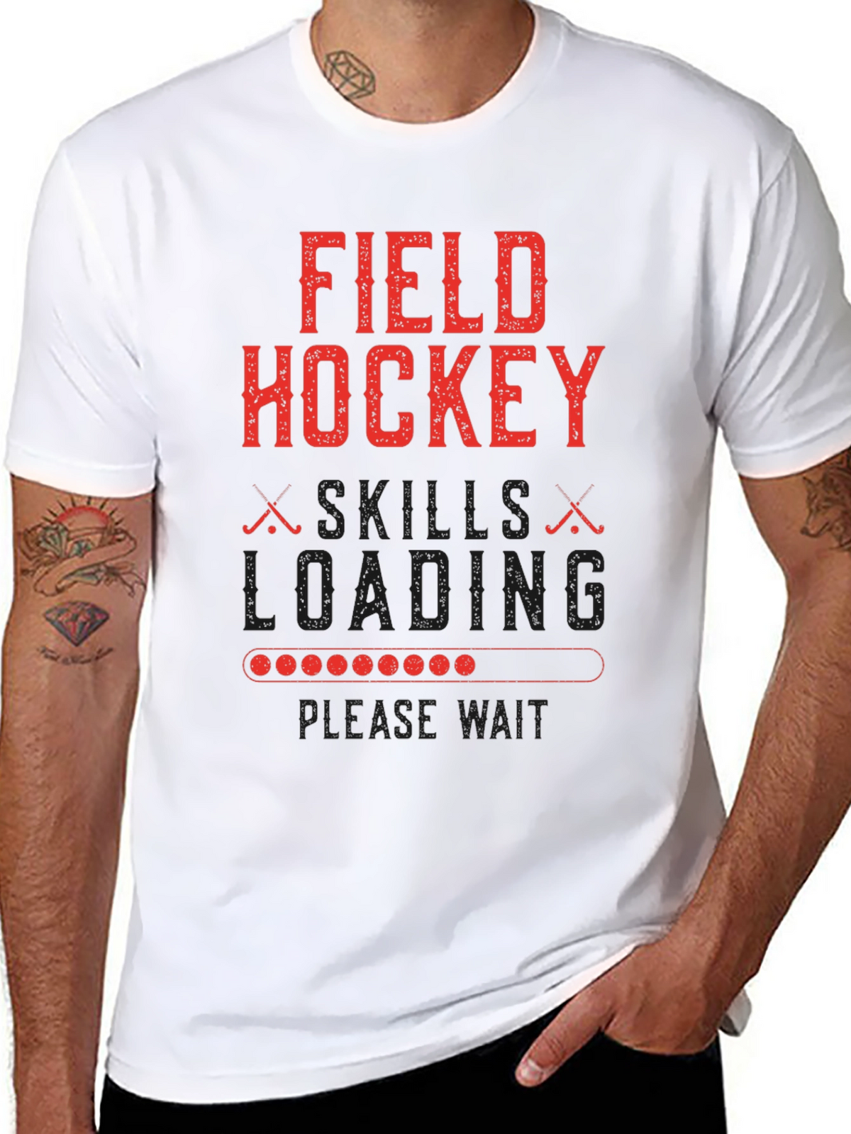 Field Hockey Skills Loading Graphic Tee