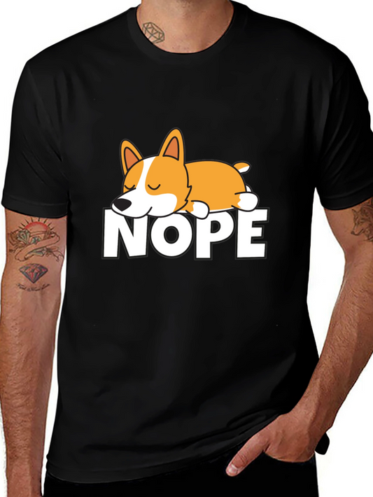 Nope Corgi T-Shirt - Funny Dog Tee