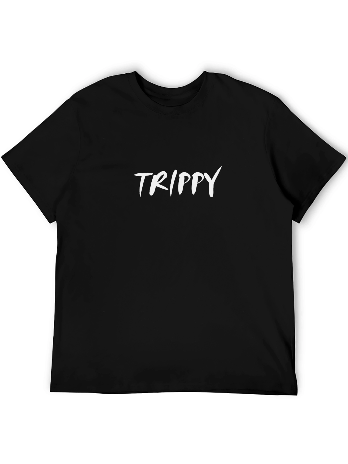 Trippy Graphic Tee - Classic Black Cotton T-Shirt