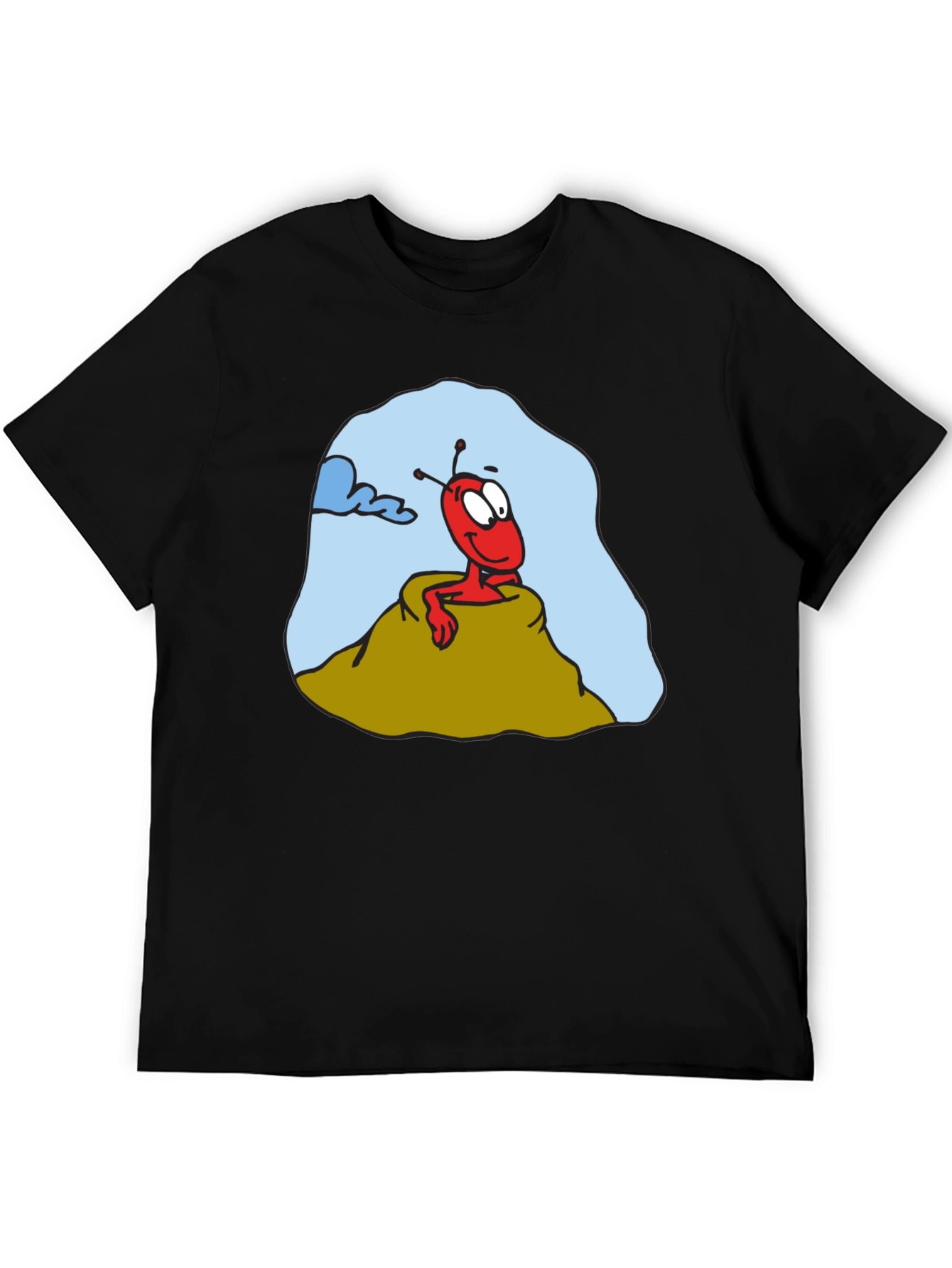 Cartoon Ant Graphic T-Shirt - Funny Insect Tee