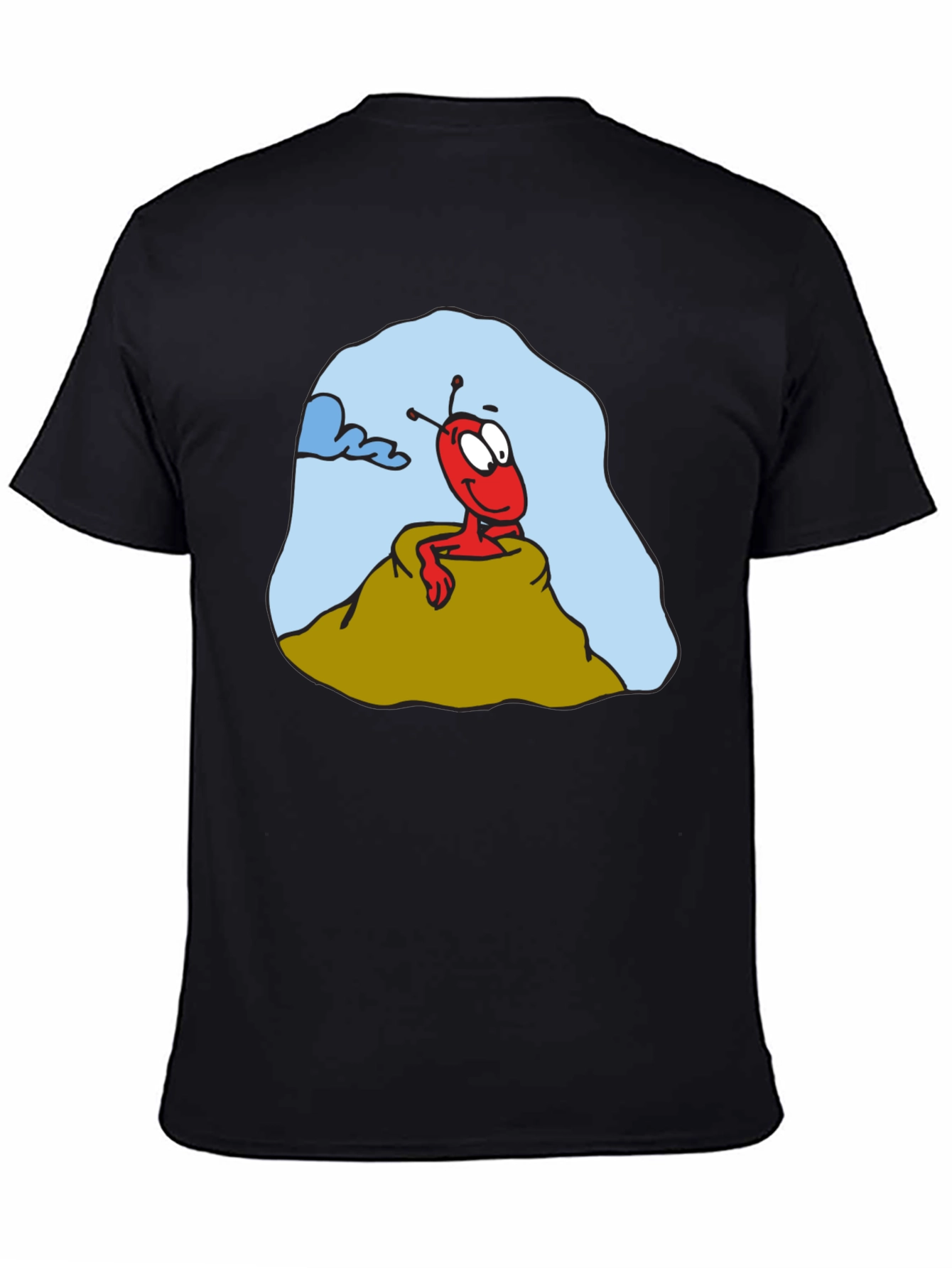 Cartoon Ant Graphic T-Shirt - Funny Insect Tee