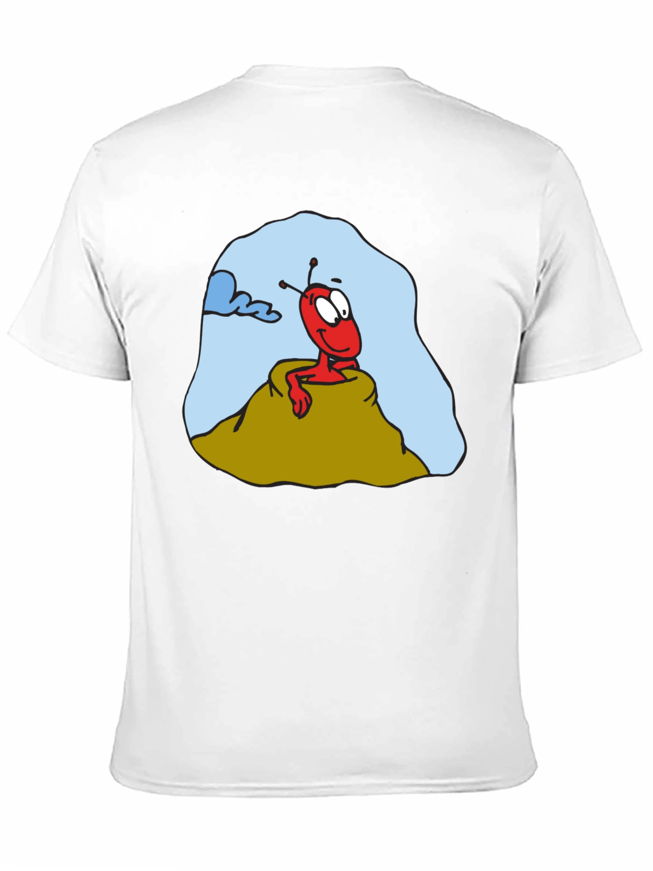 Cartoon Ant Graphic T-Shirt - Funny Insect Tee