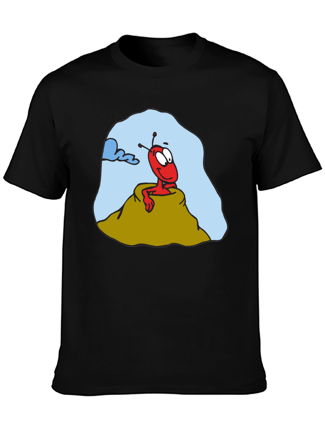 Cartoon Ant Graphic T-Shirt - Funny Insect Tee