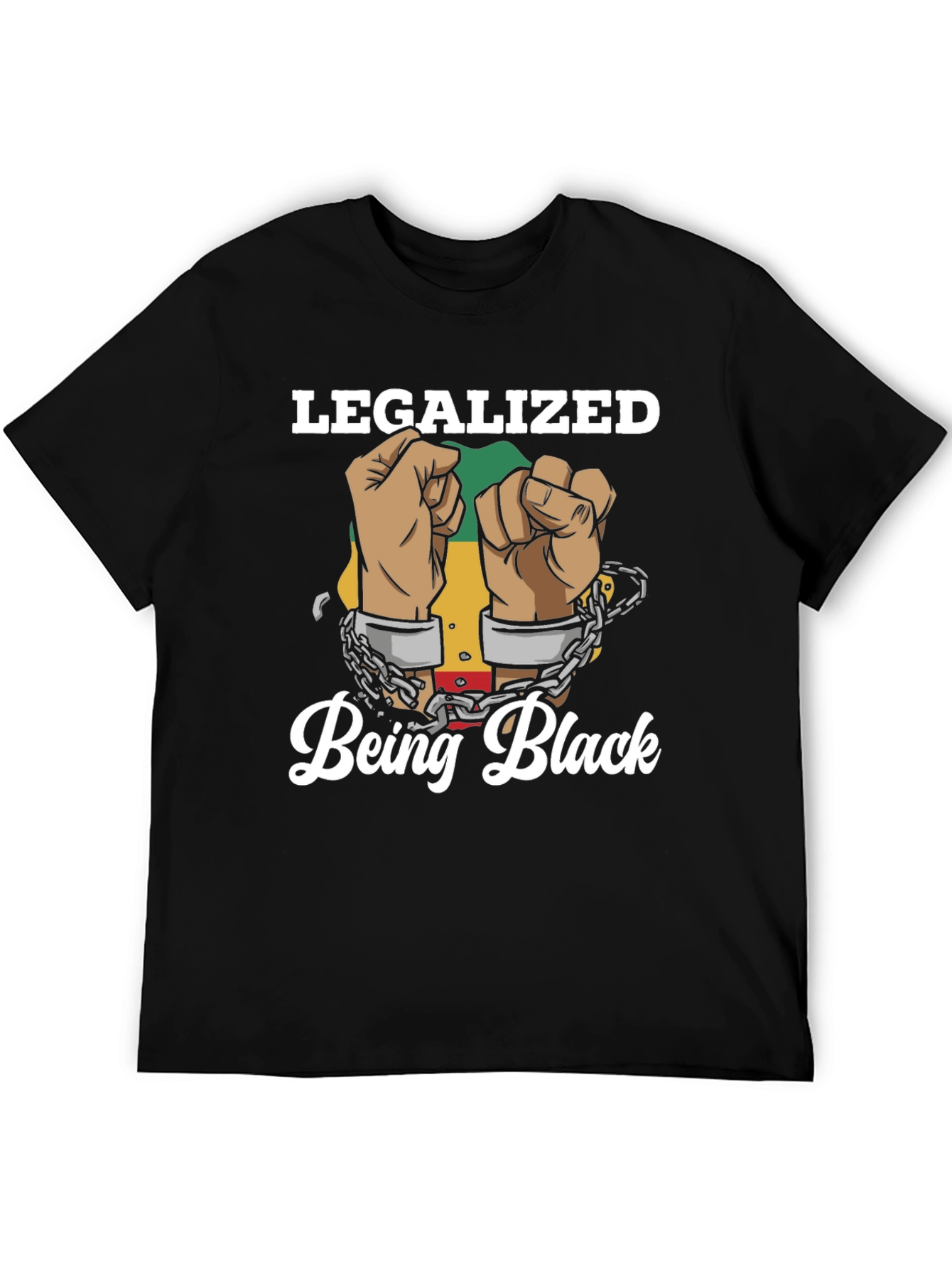 Legalized Being Black Graphic T-Shirt
