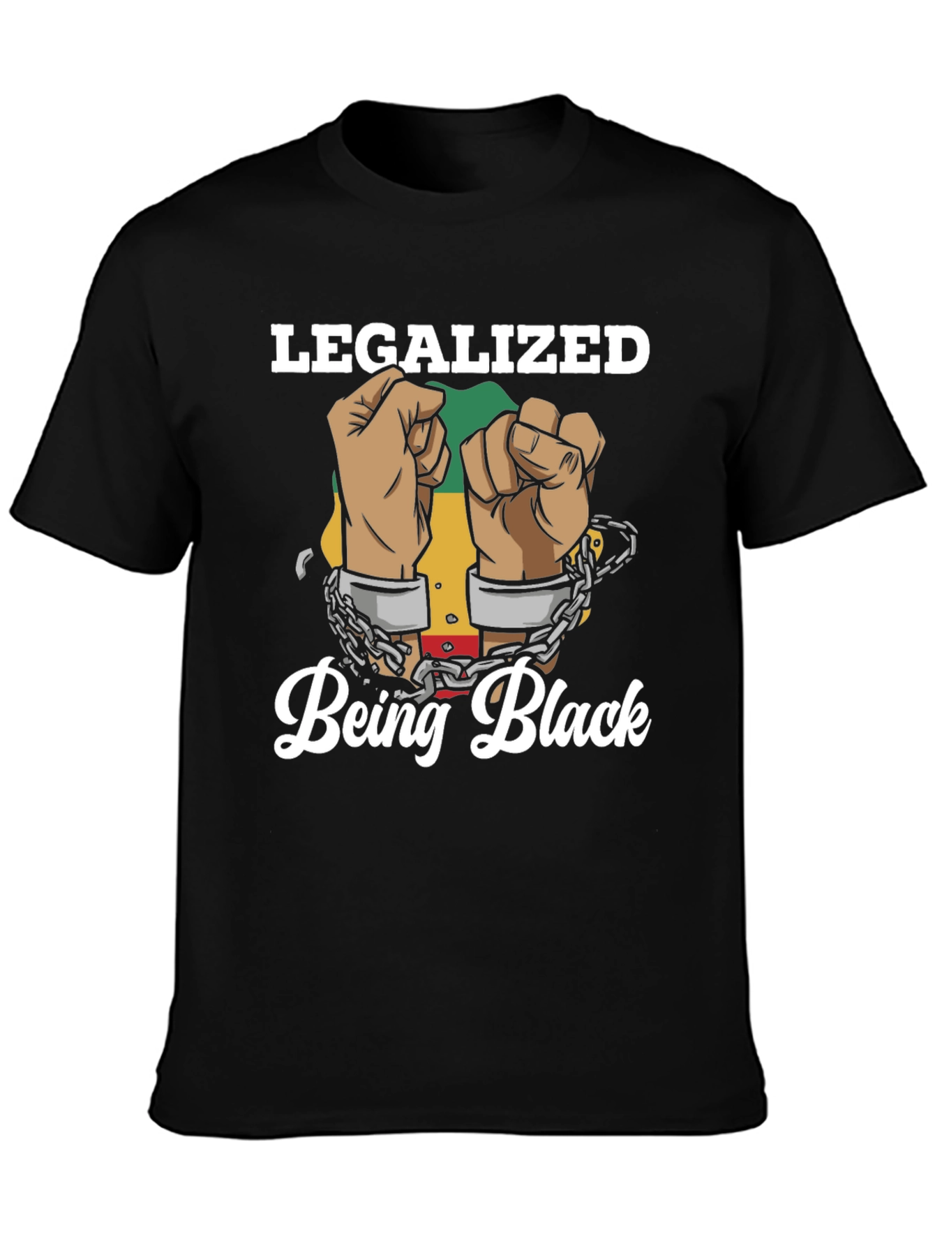 Legalized Being Black Graphic T-Shirt