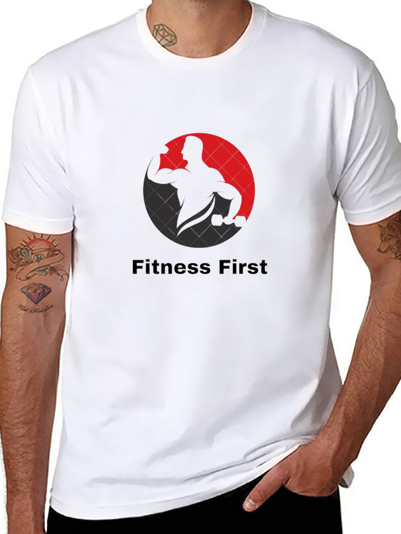 Fitness First Graphic Black T-Shirt
