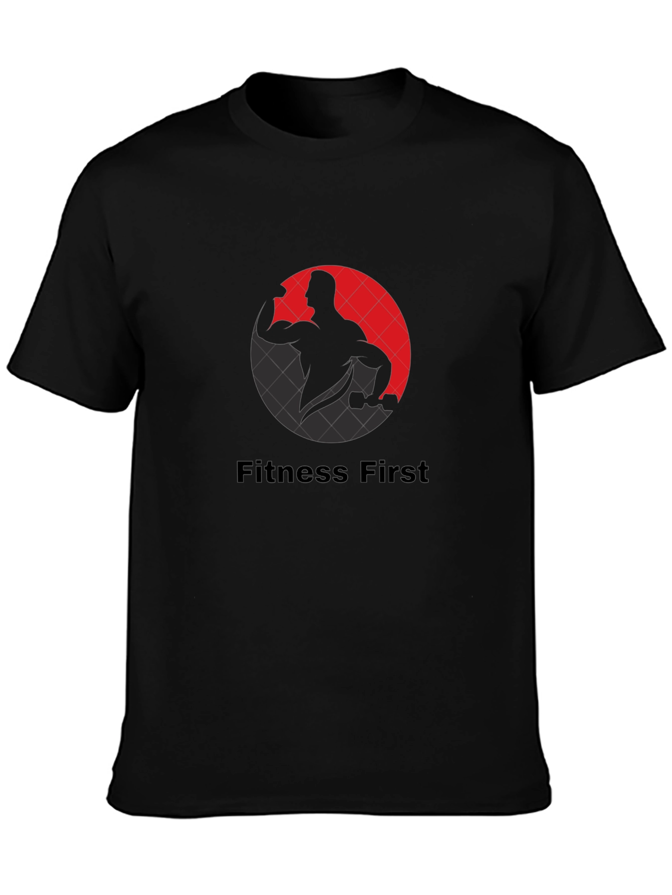 Fitness First Graphic Black T-Shirt