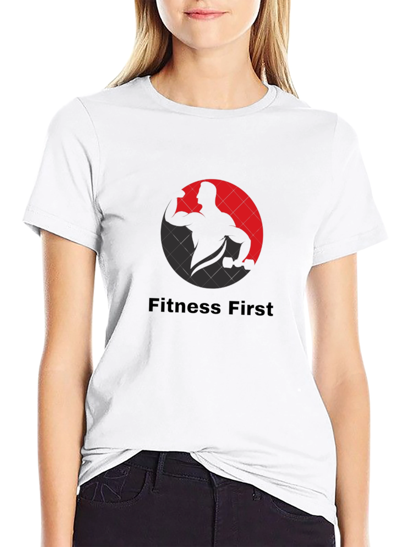 Fitness First Graphic Black T-Shirt