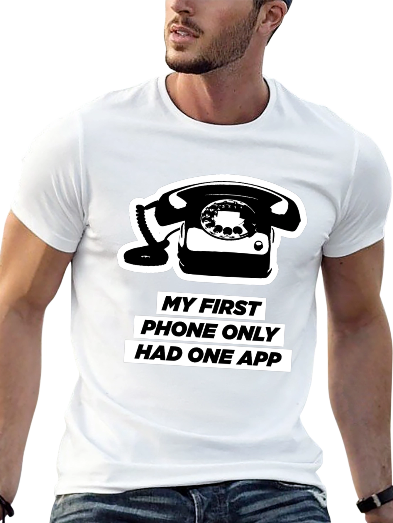 Retro Phone T-Shirt - One App Only!