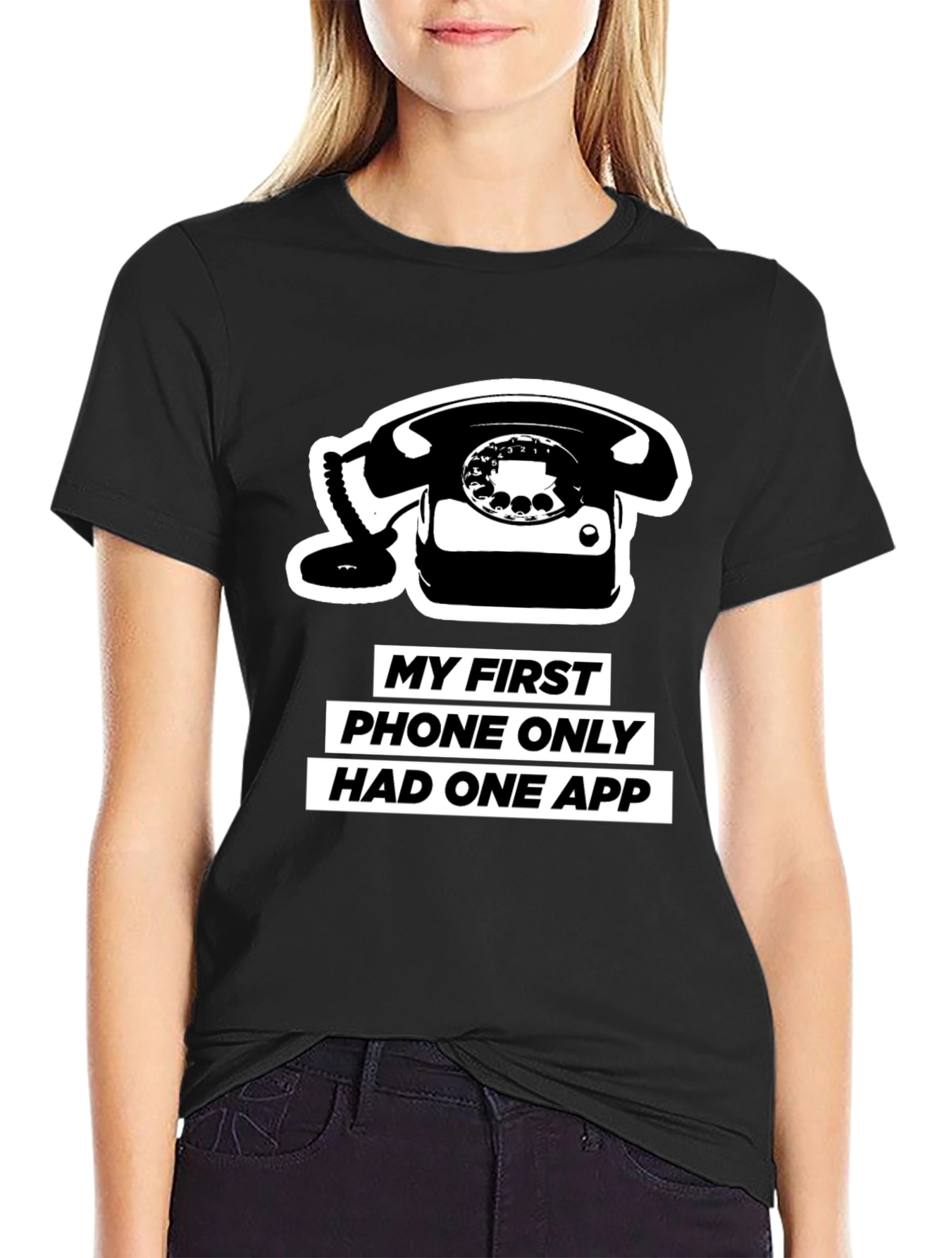 Retro Phone T-Shirt - One App Only!