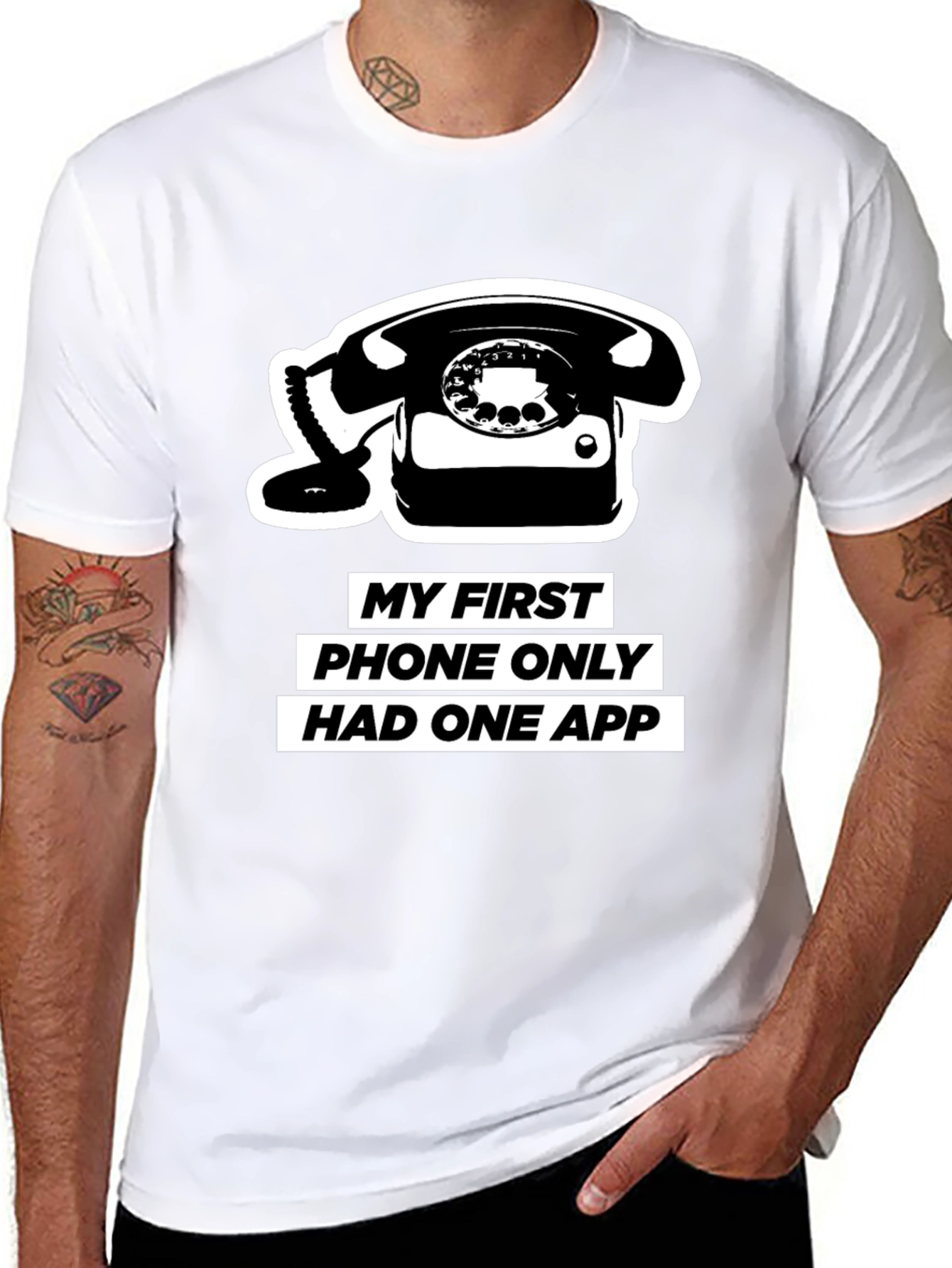 Retro Phone T-Shirt - One App Only!