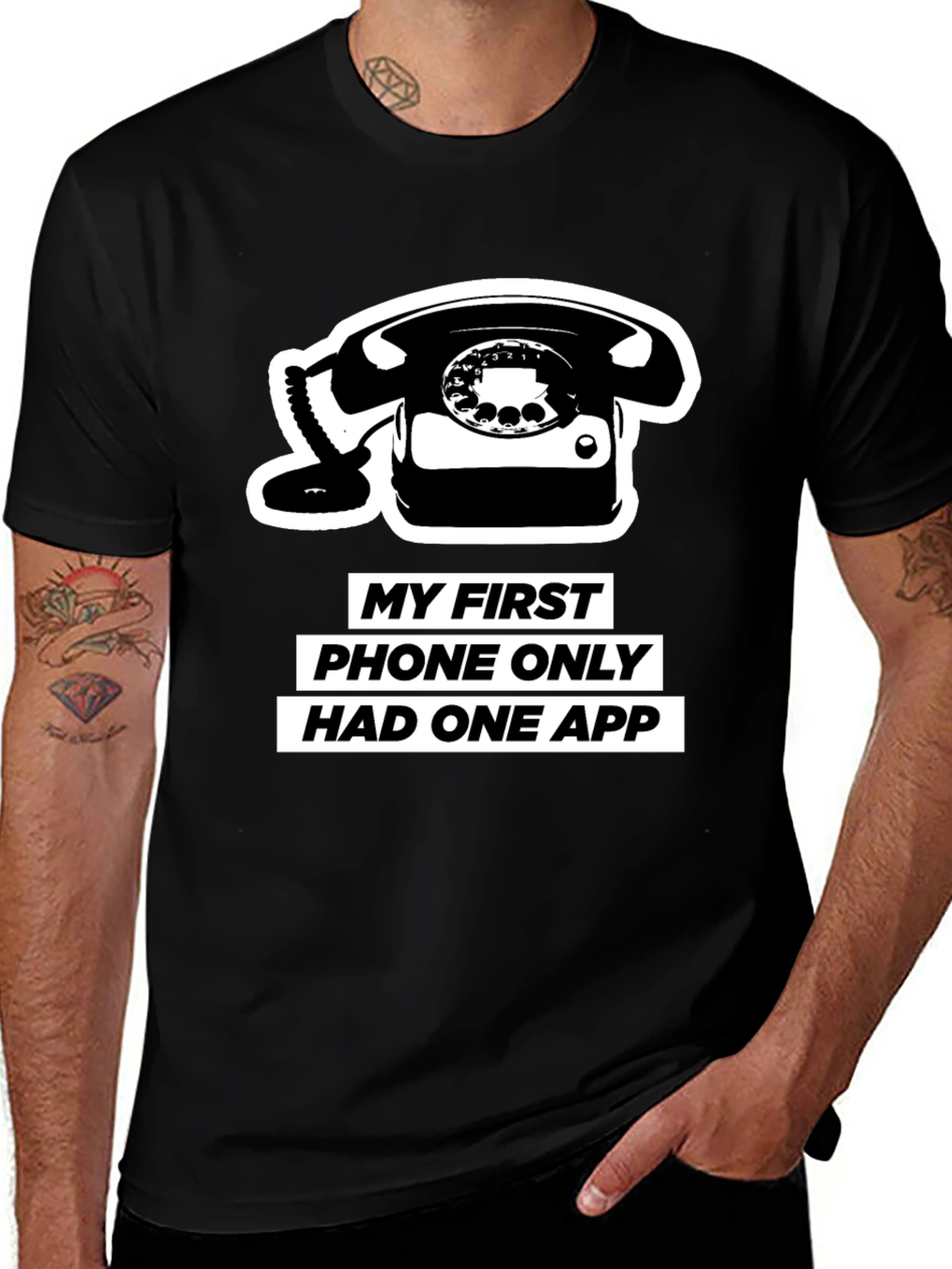 Retro Phone T-Shirt - One App Only!