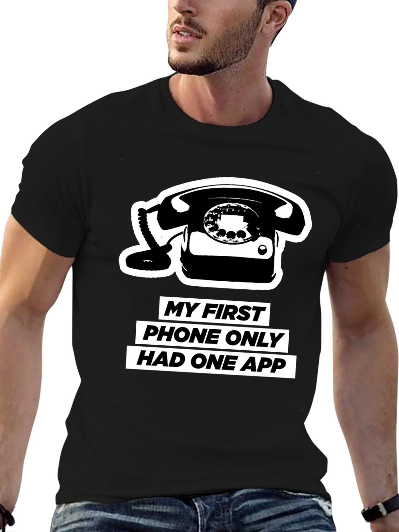 Retro Phone T-Shirt - One App Only!