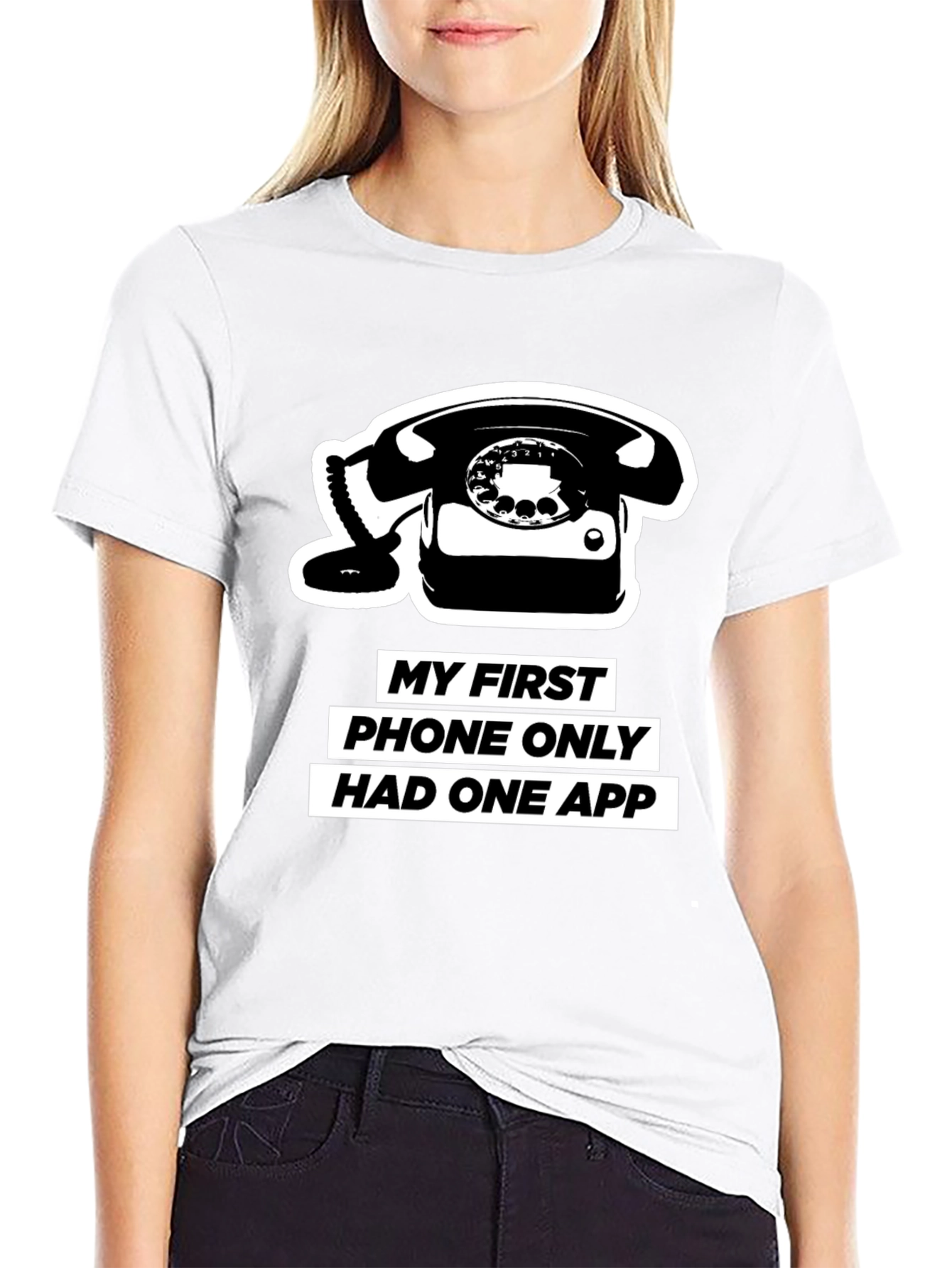 Retro Phone T-Shirt - One App Only!