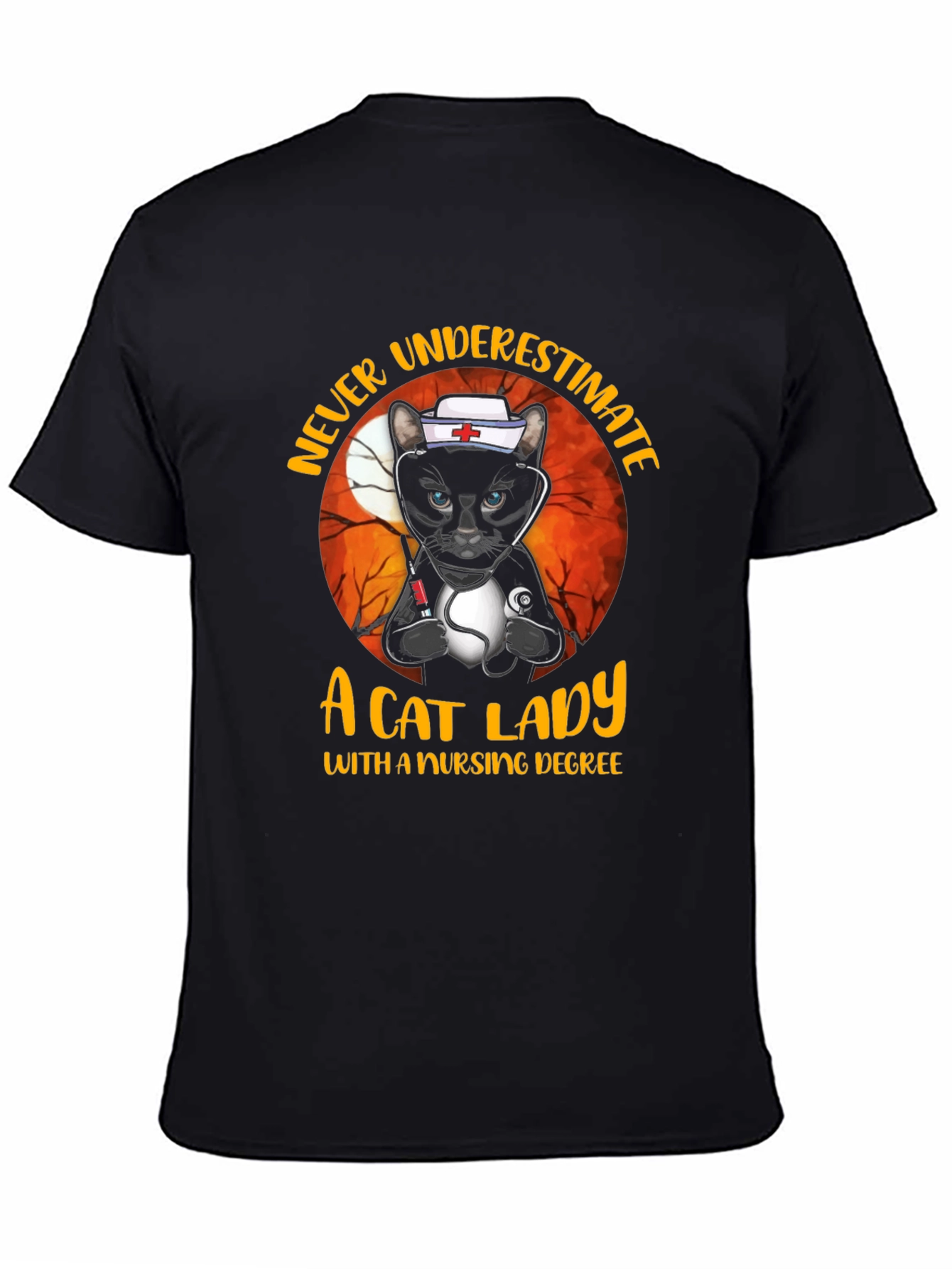 Cat Lady Nurse T-Shirt