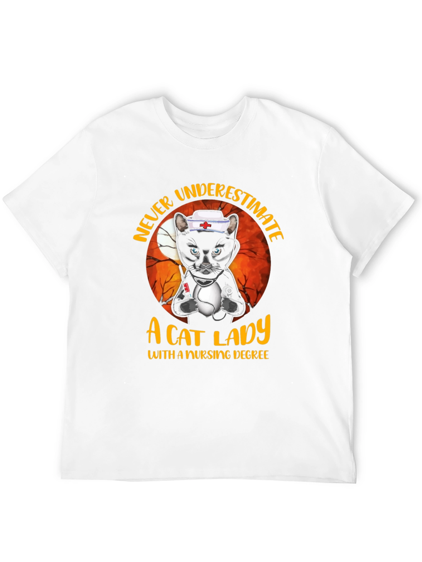 Cat Lady Nurse T-Shirt