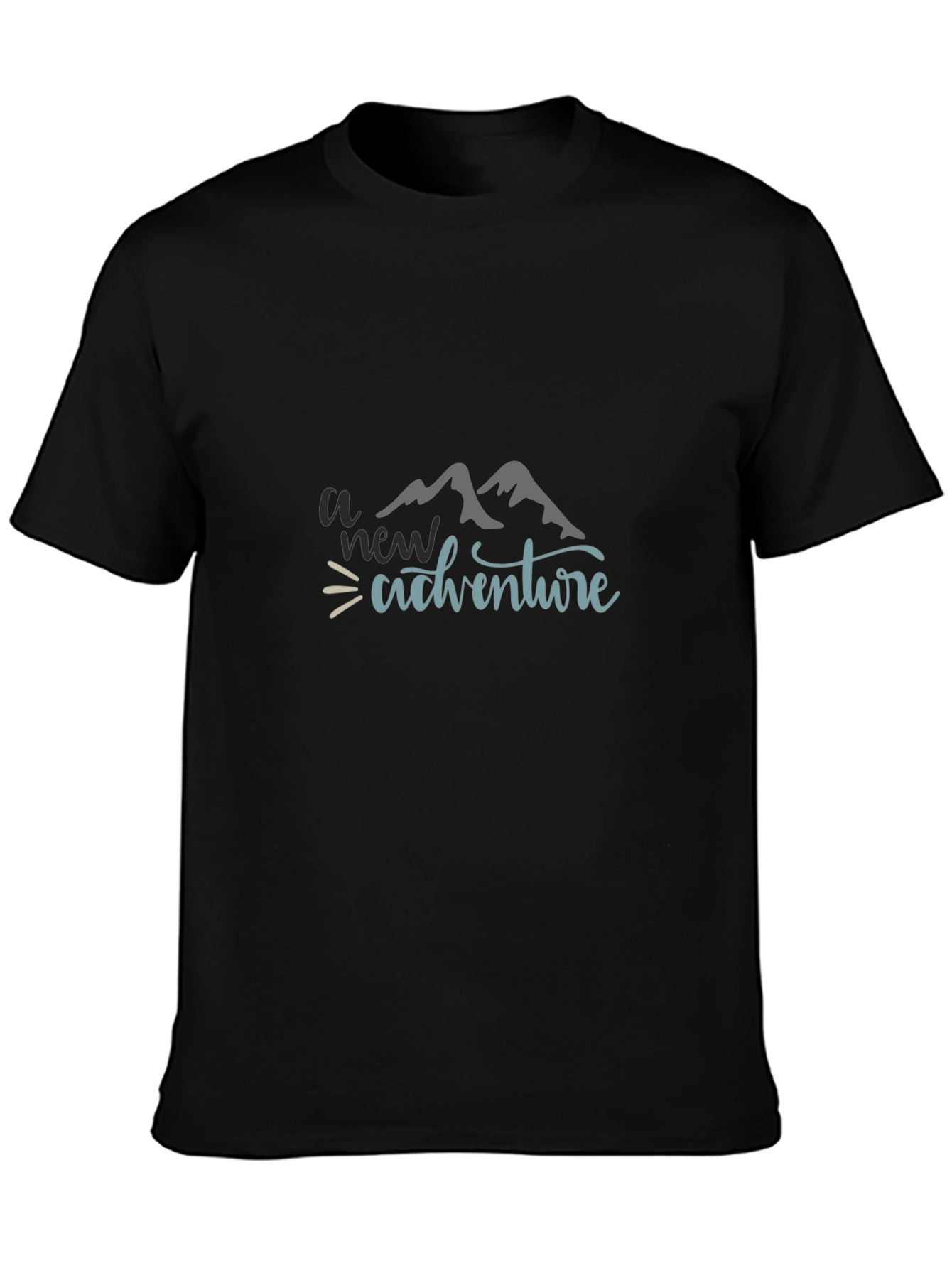 Adventure Awaits Graphic Tee - Black T-Shirt