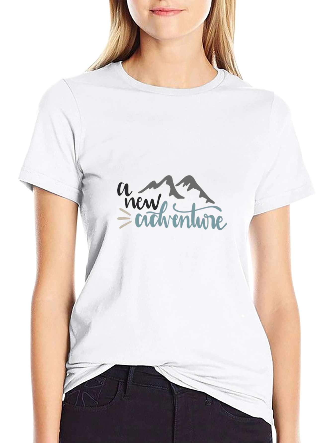 Adventure Awaits Graphic Tee - Black T-Shirt