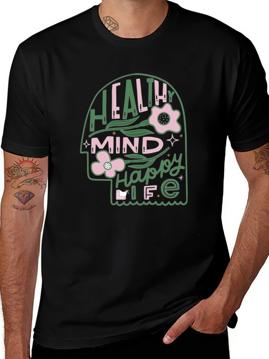 Healthy Mind Happy Life Graphic Tee