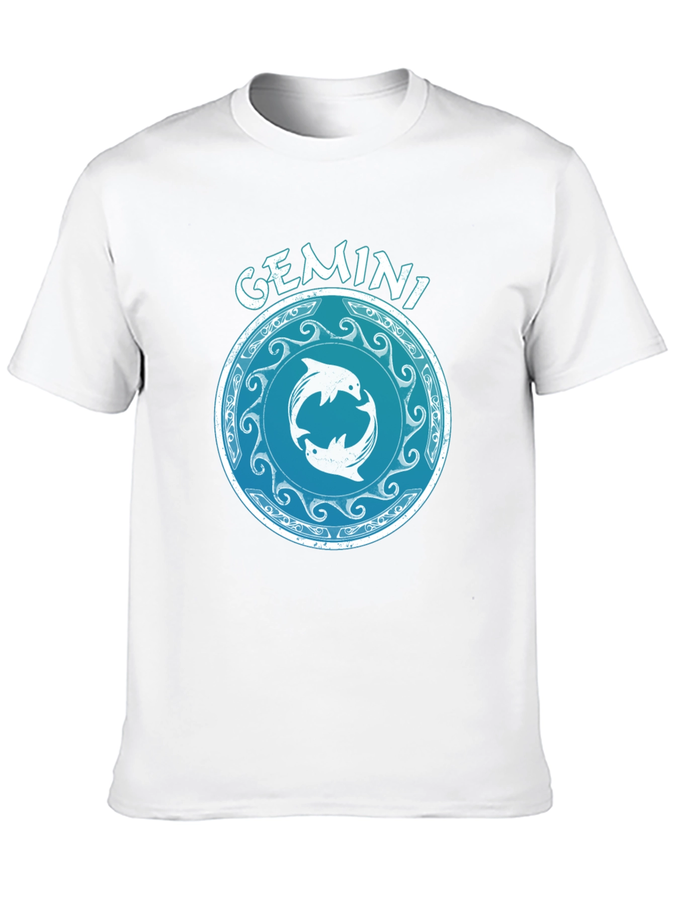 Gemini Zodiac T-Shirt - Celestial Twins Design