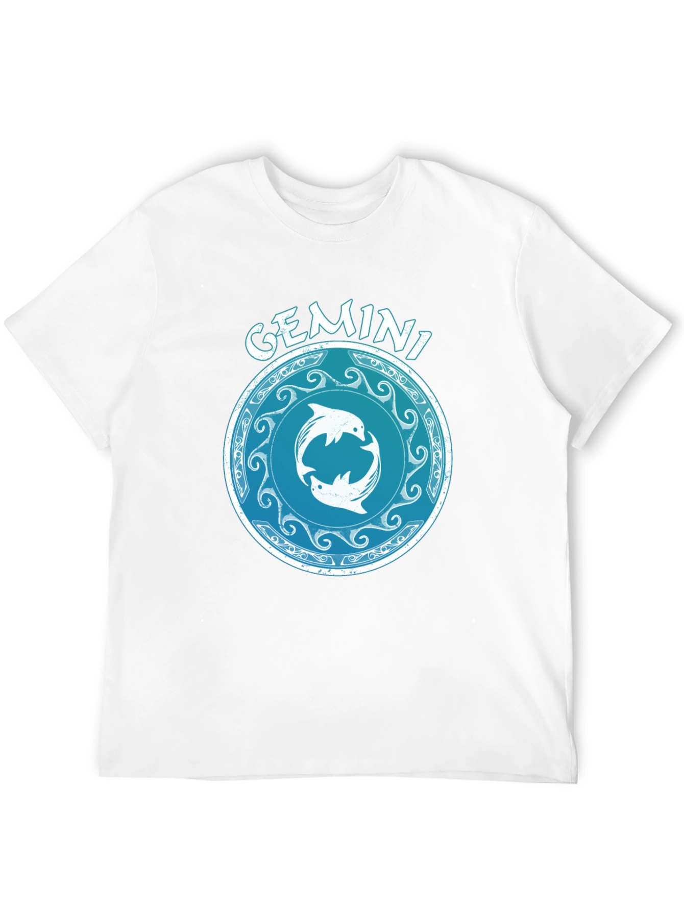 Gemini Zodiac T-Shirt - Celestial Twins Design