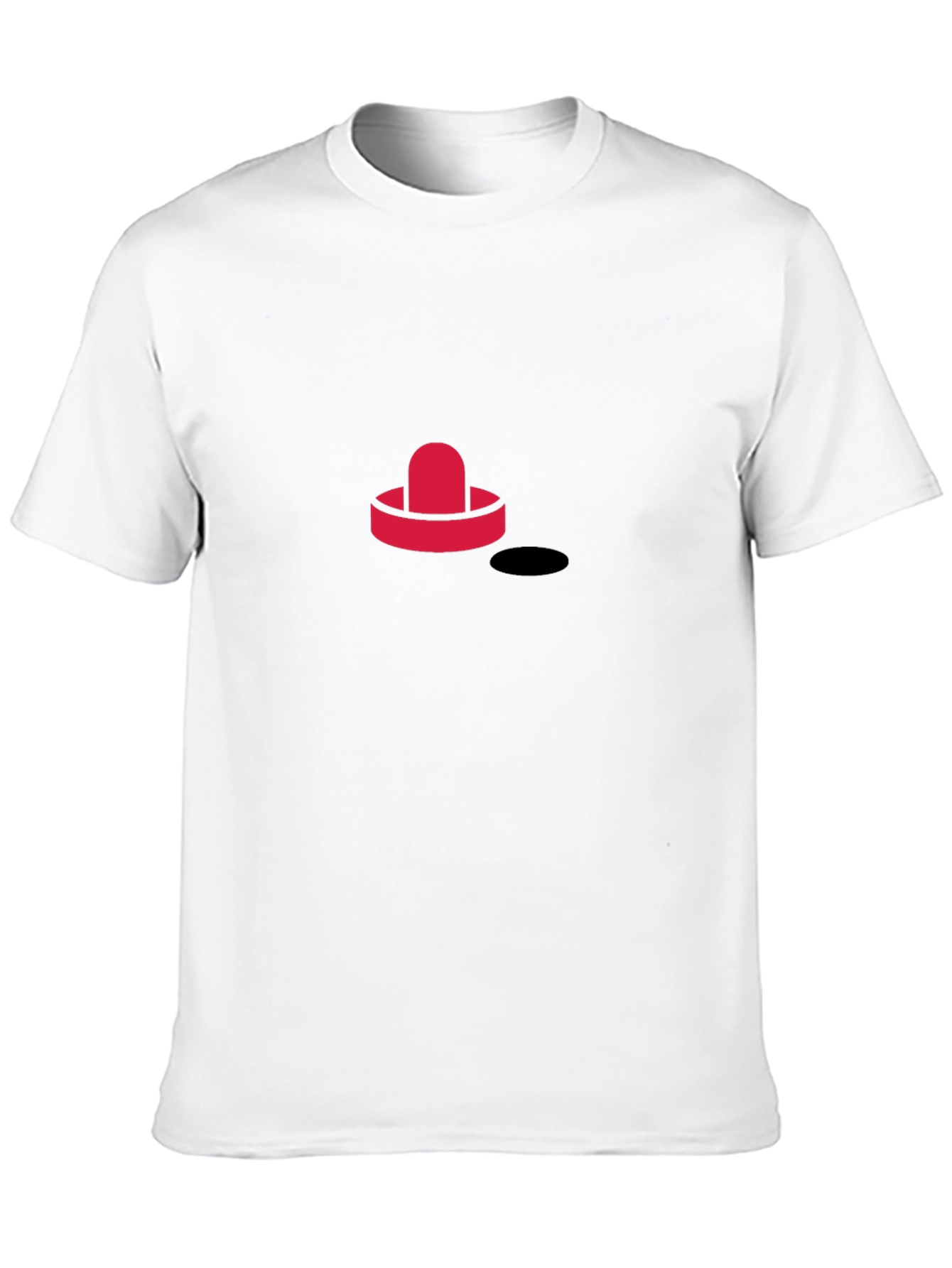 Cool Hockey Puck Graphic Tee - Black