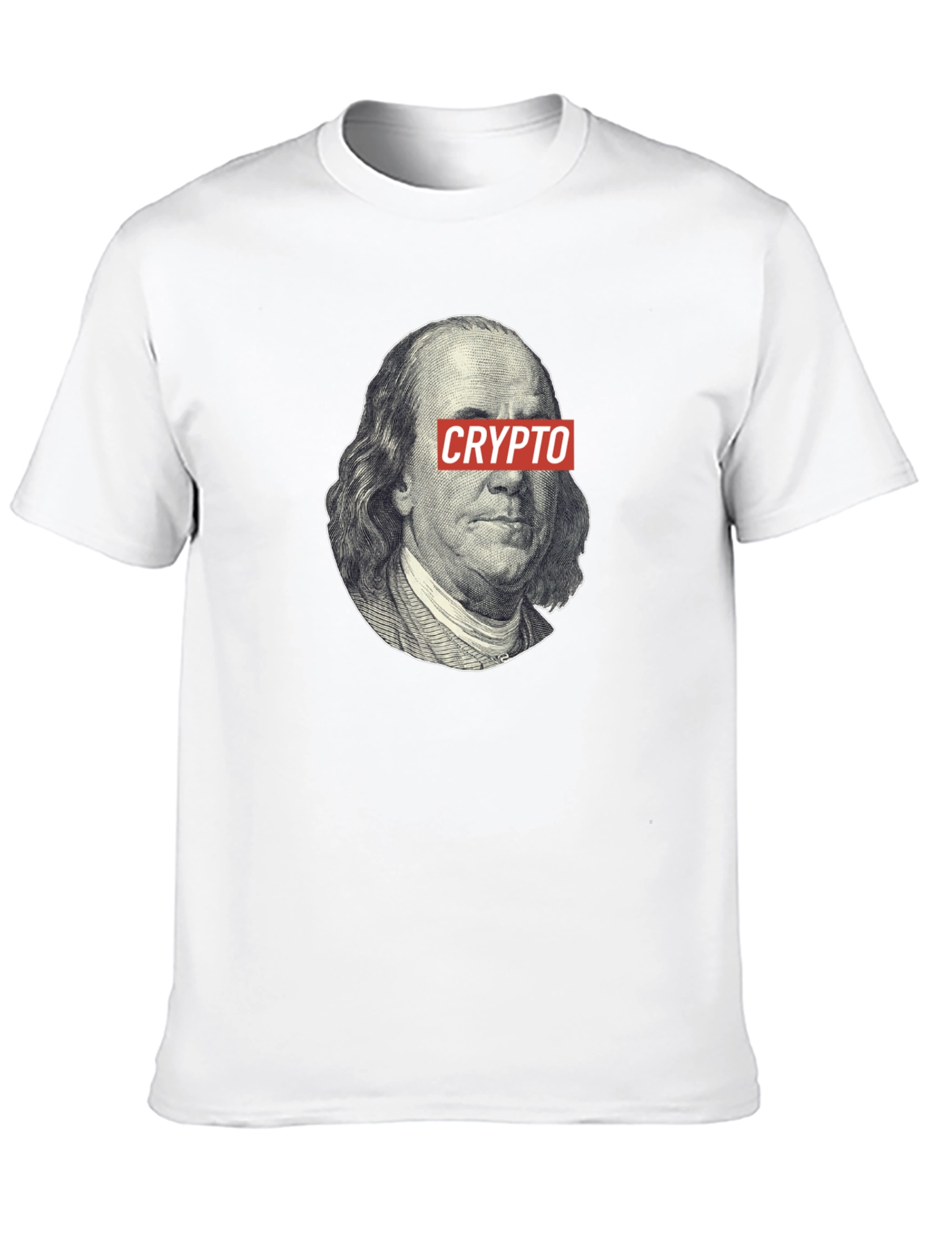 Crypto Benjamin Franklin Black T-Shirt