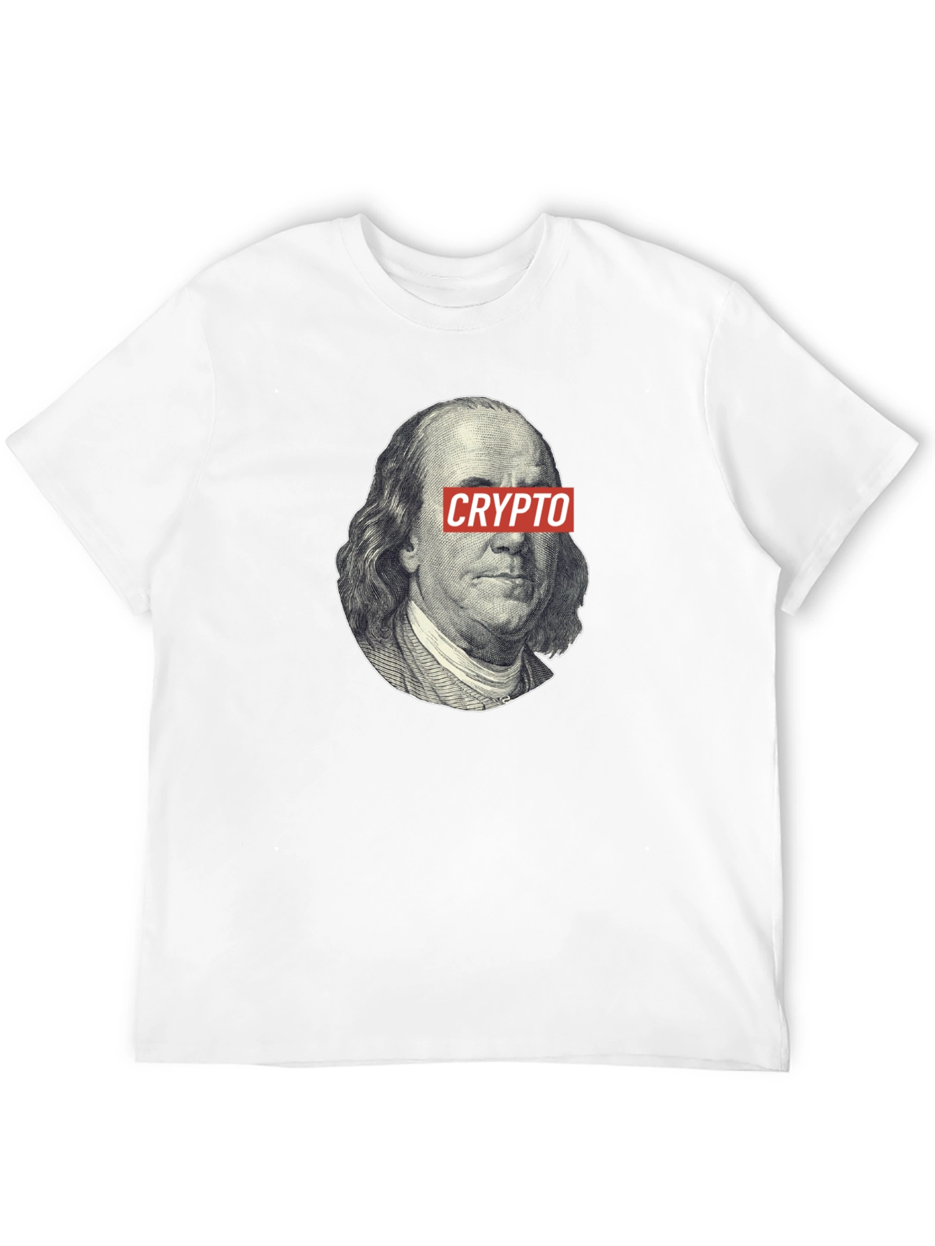 Crypto Benjamin Franklin Black T-Shirt