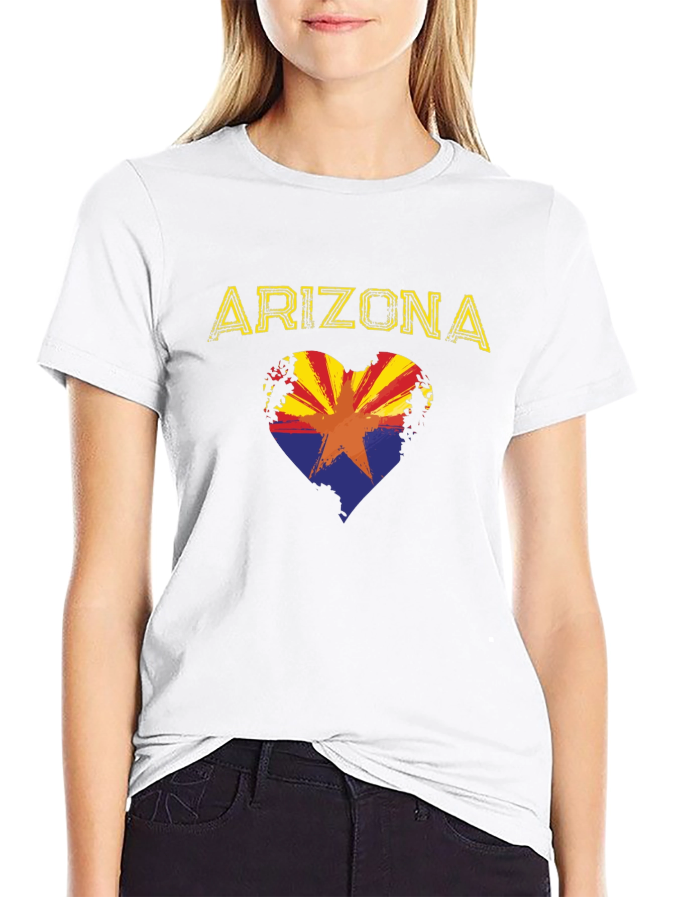 Arizona Heart Flag Graphic T-Shirt