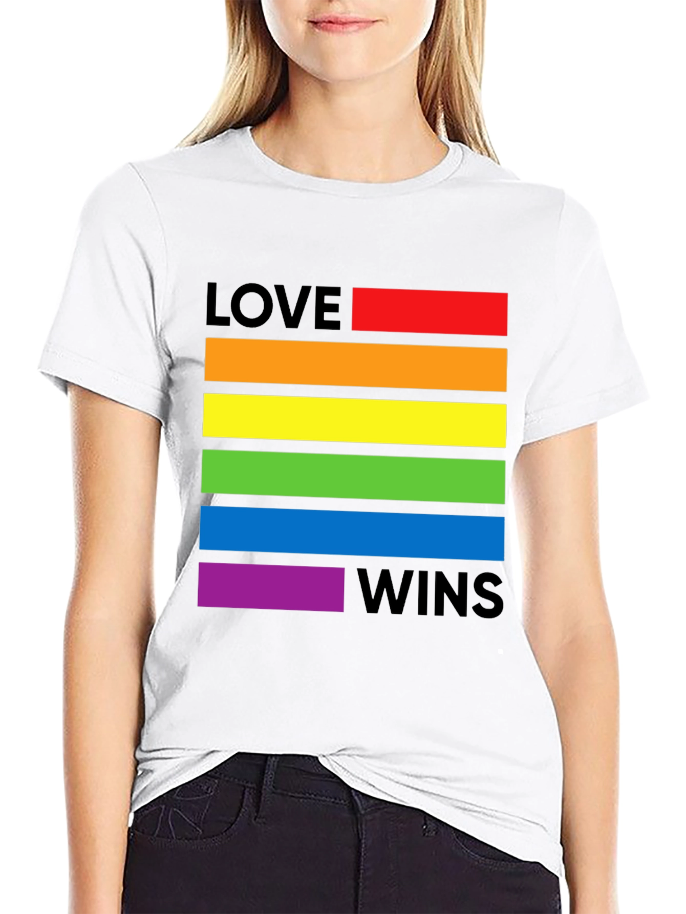 Love Wins Pride T-Shirt - Rainbow LGBTQ+ Tee