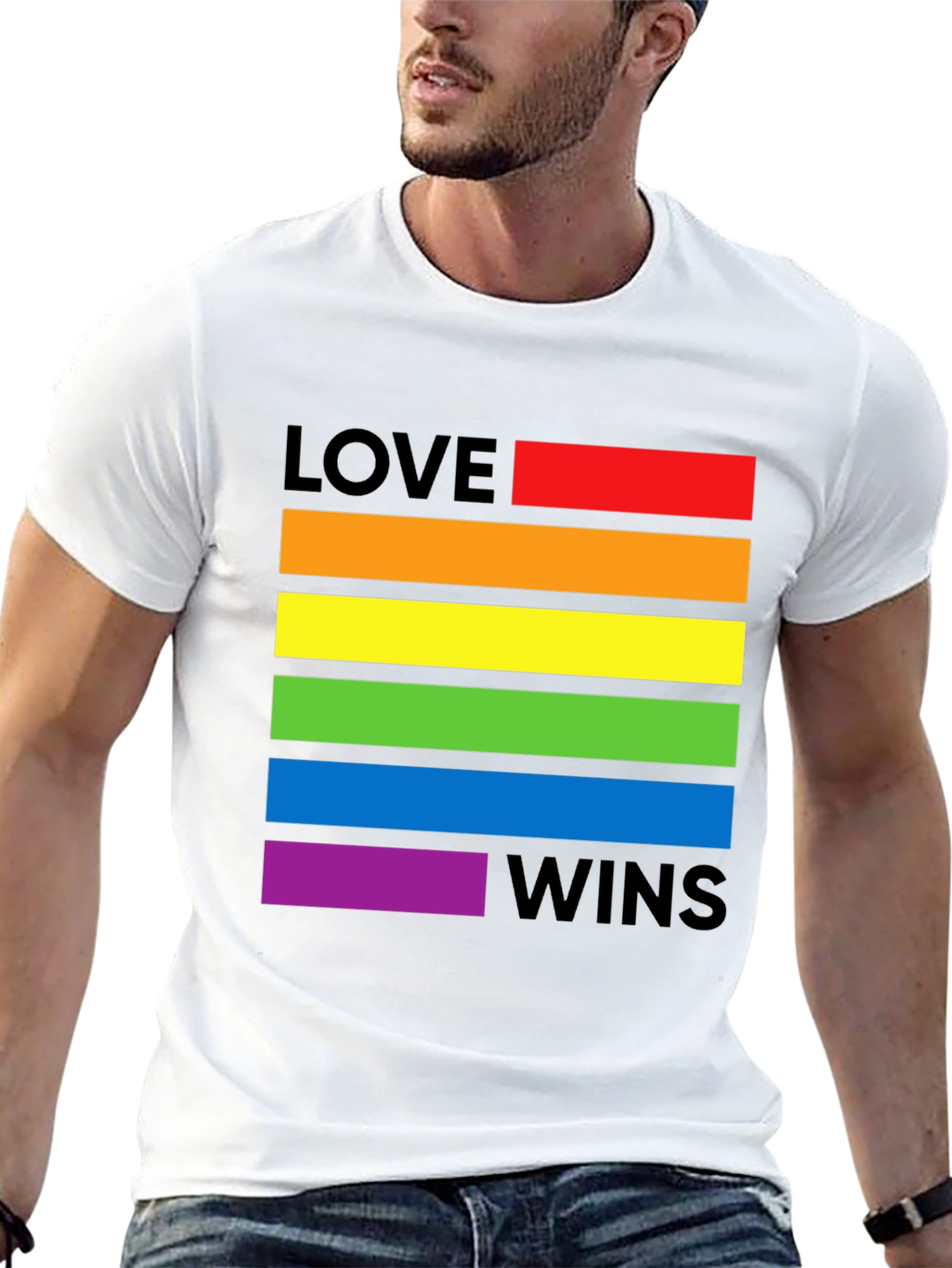Love Wins Pride T-Shirt - Rainbow LGBTQ+ Tee